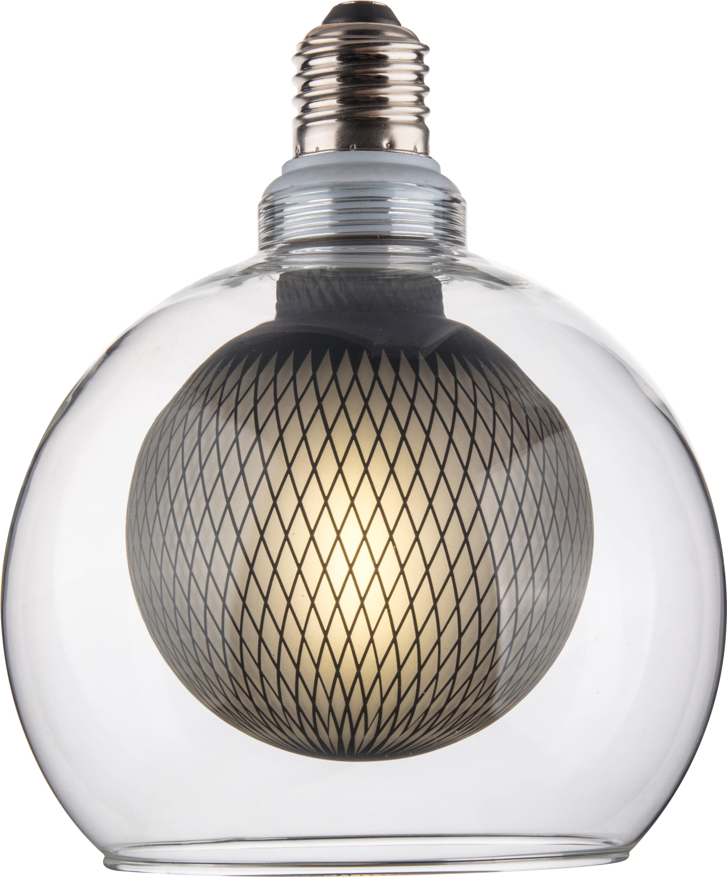 ENOVALITE LED-Filament-Lampe, Bubble Mesh, E27, 4W, 470lm, 2700K