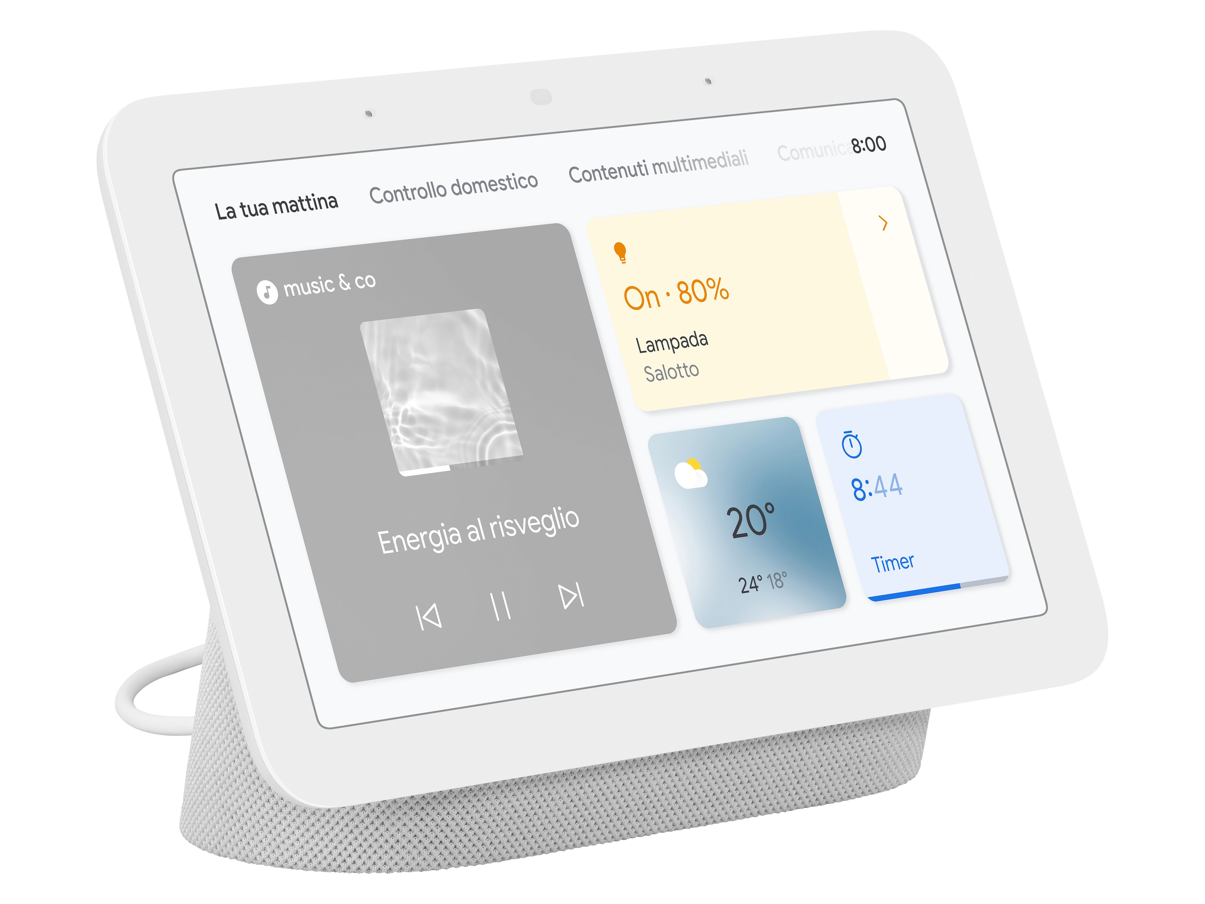 GOOGLE Lautsprecher Nest Hub 2. Gen chalk