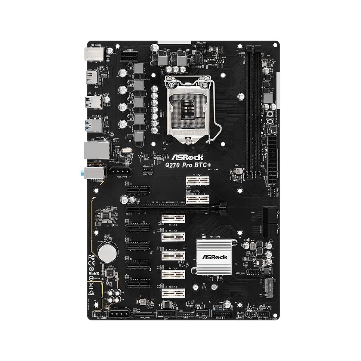 ASROCK Motherboard Q270 Pro BTC+