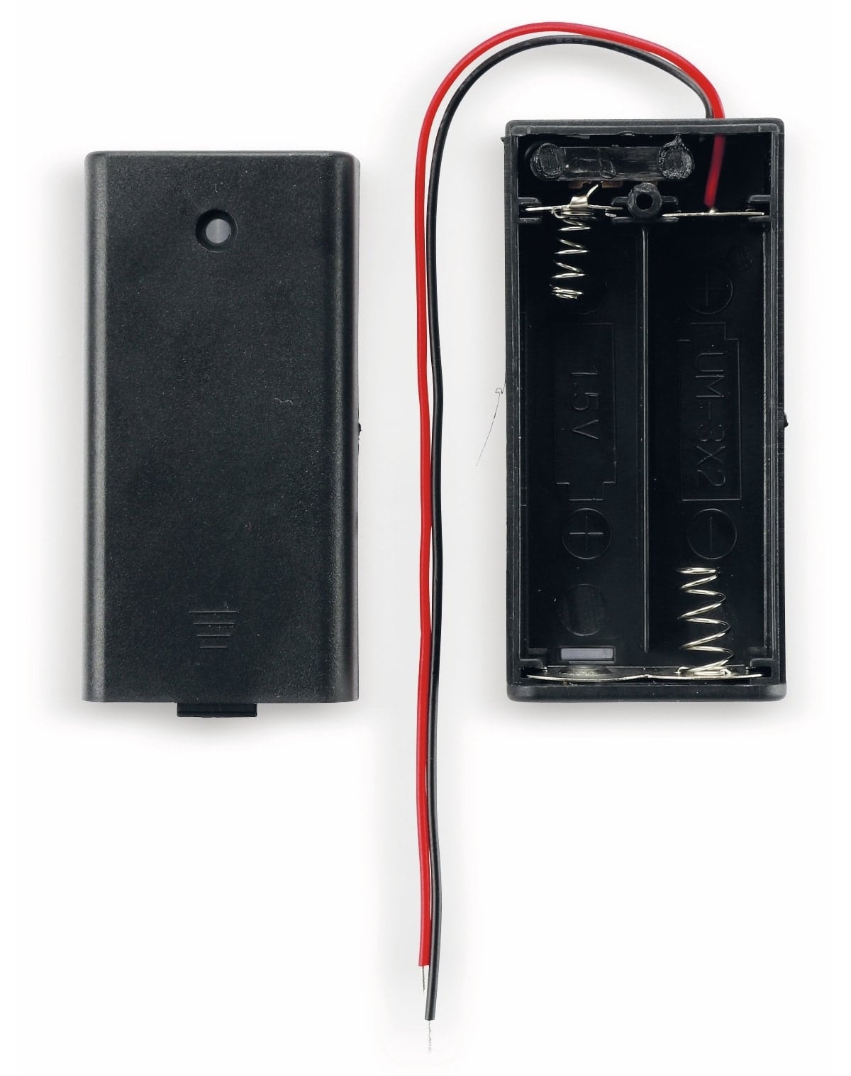 GOOBAY Batteriehalter, 2 x Mignon AA, Schalter