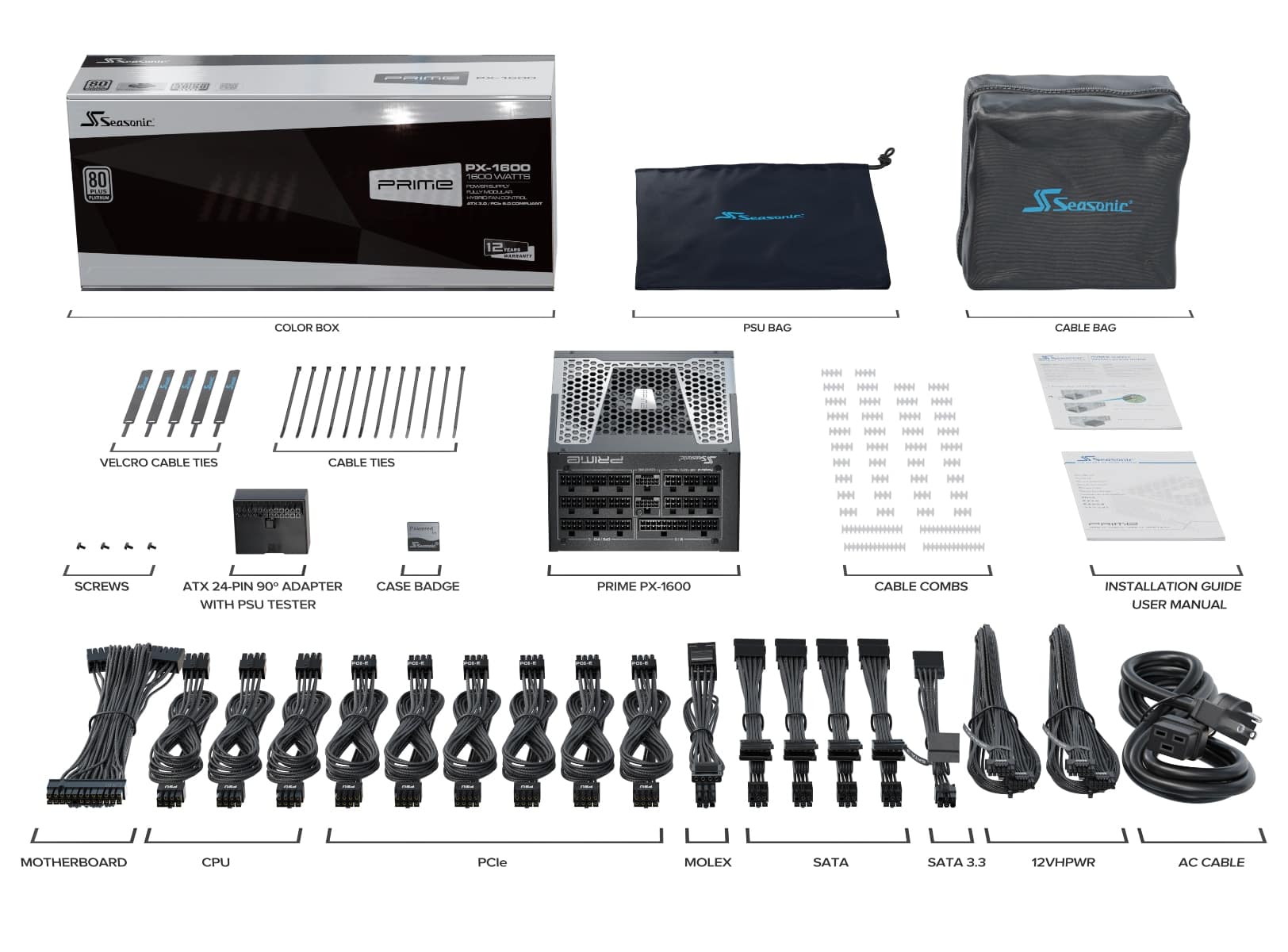 SEASONIC PC-Netzteil Prime PX-1600 ATX30