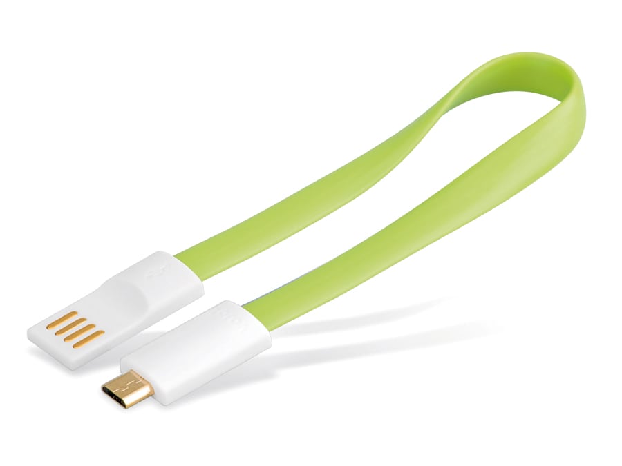 LOGILINK USB 2.0 Kabel USB-A/Micro-USB, 0,2 m, grün