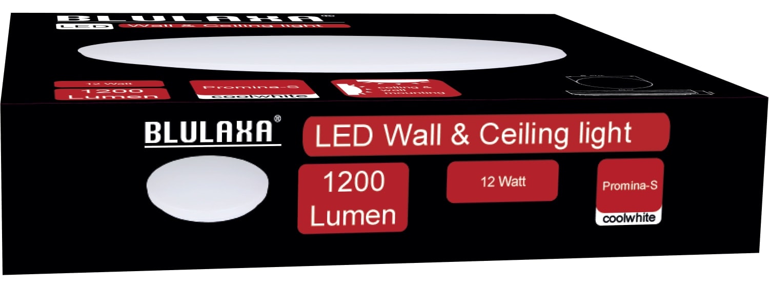 BLULAXA LED-Deckenleuchte Promina-S, 12 W, 1200 lm, 4000 K