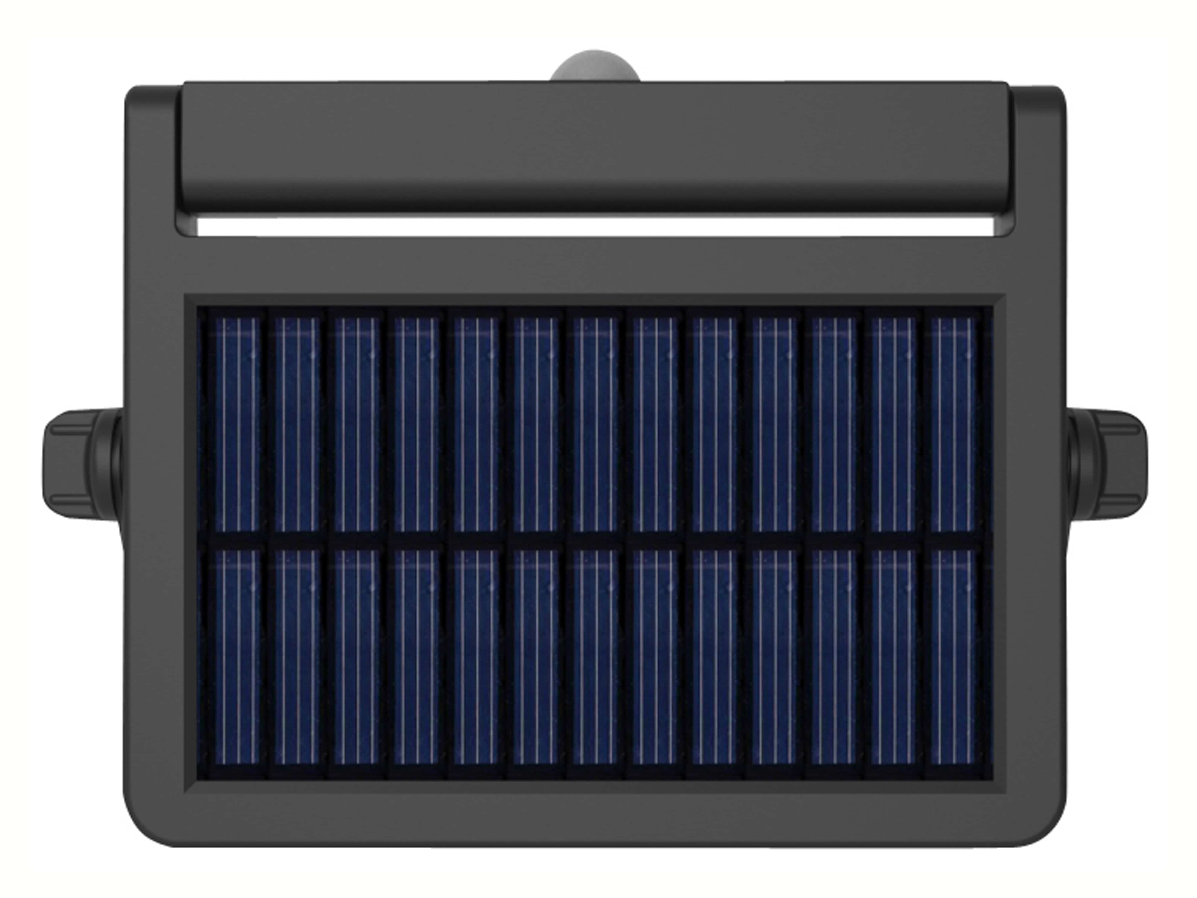 LUXULA Solar LED-Wandleuchte, 5 W, 500 Lm, PIR-Sensor, schwenkbar