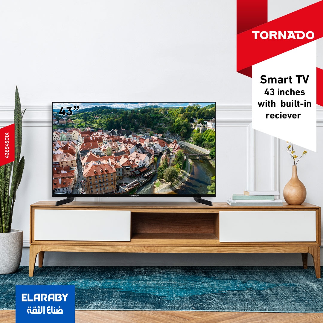 TORNADO LED-TV Smart 45ES4301X, 109 cm (43"), EEK: E, Full-HD Frameless Linux