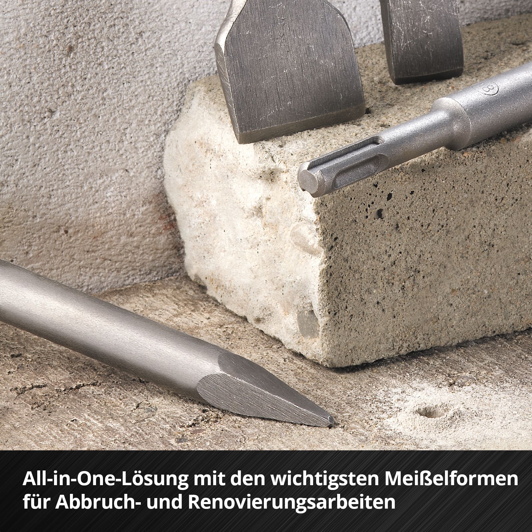 EINHELL SDS-Plus Meißel-Set 247205, 250 mm, 4-teilig