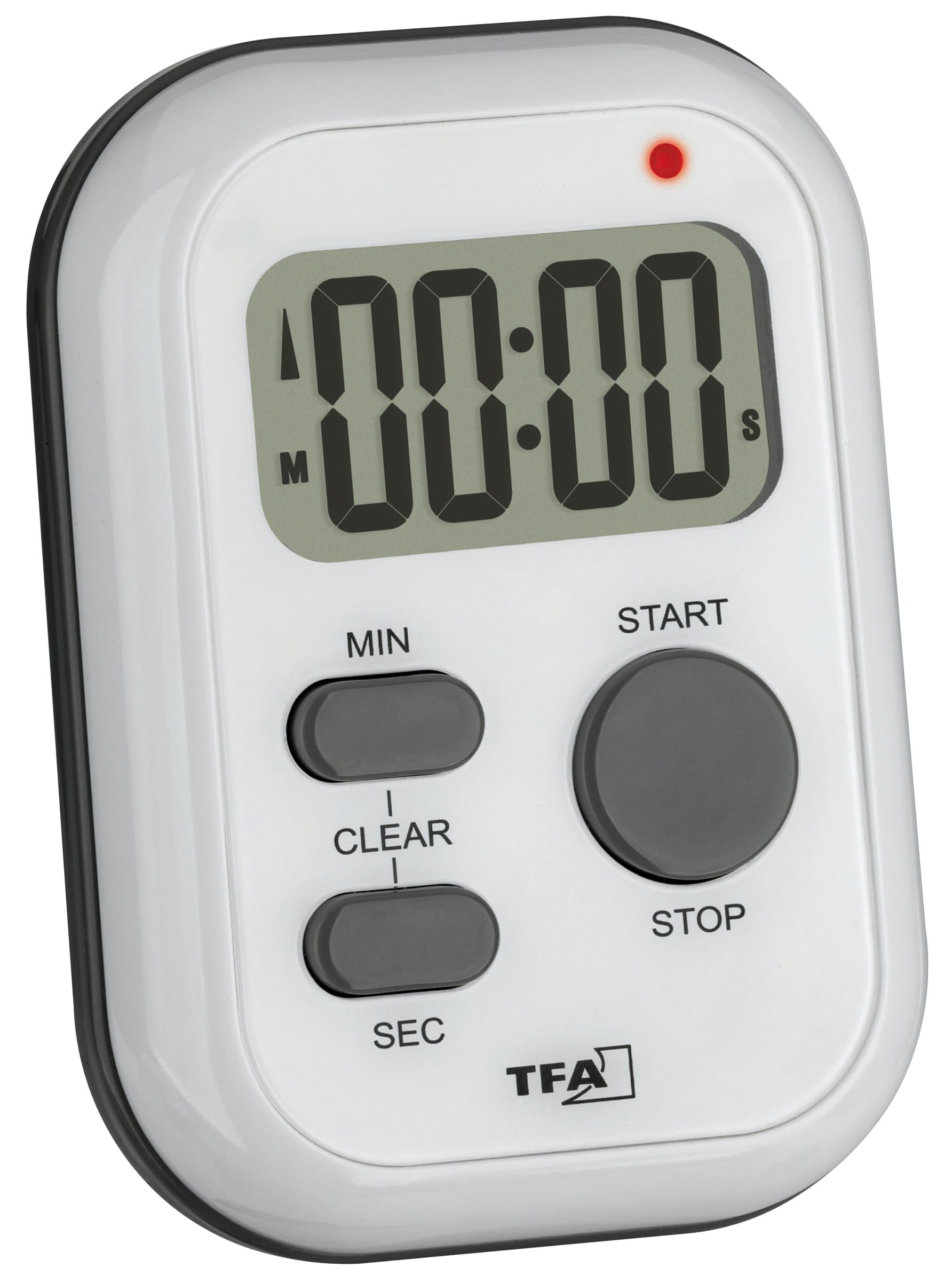 TFA Digitaler Timer und Stoppuhr, 38.2053.02, weiß