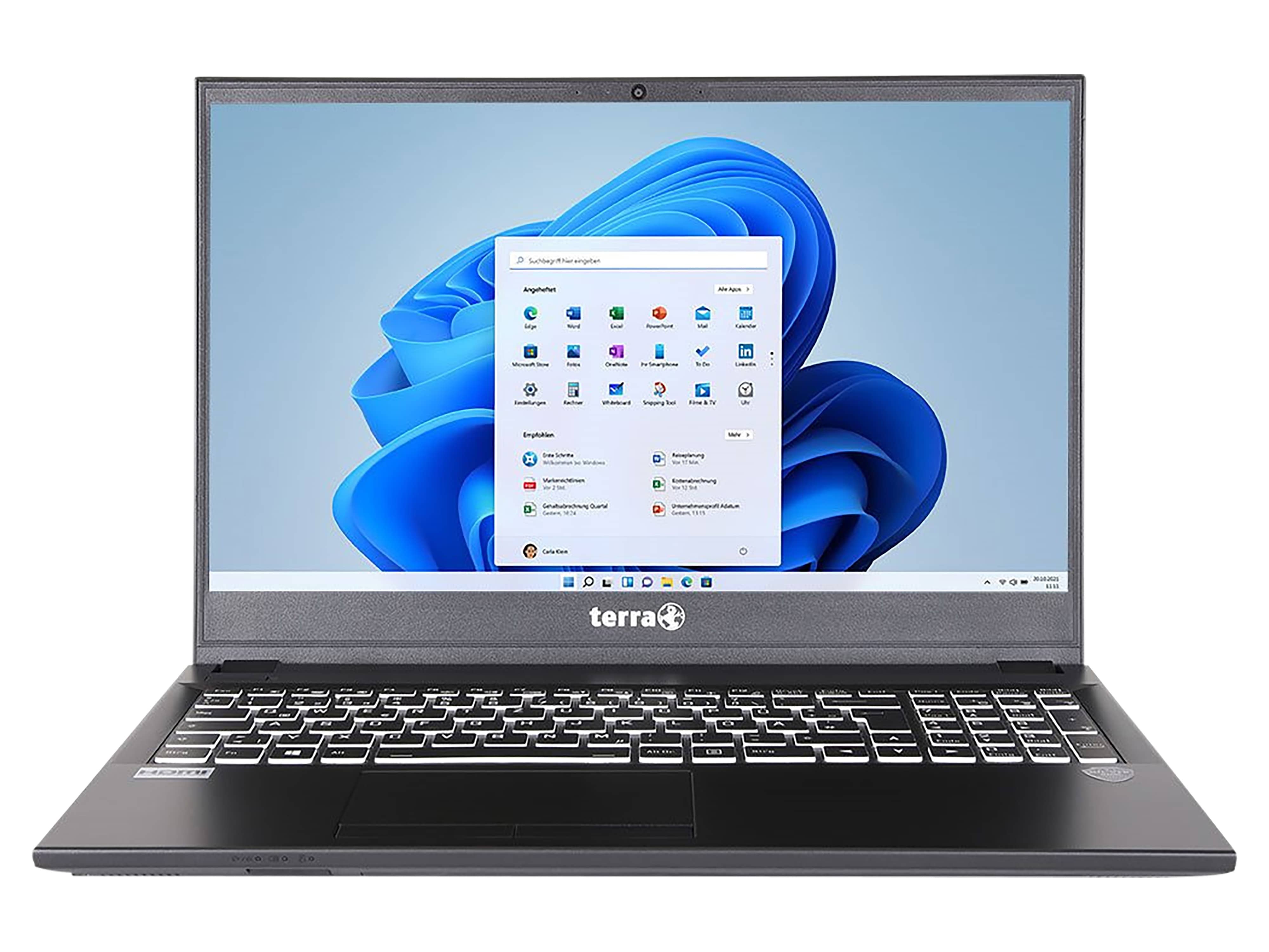 TERRA Notebook Mobile 1516U Intel Core i3-1215U, 8 GB DDR5, 500 GB M.2 SSD NVME