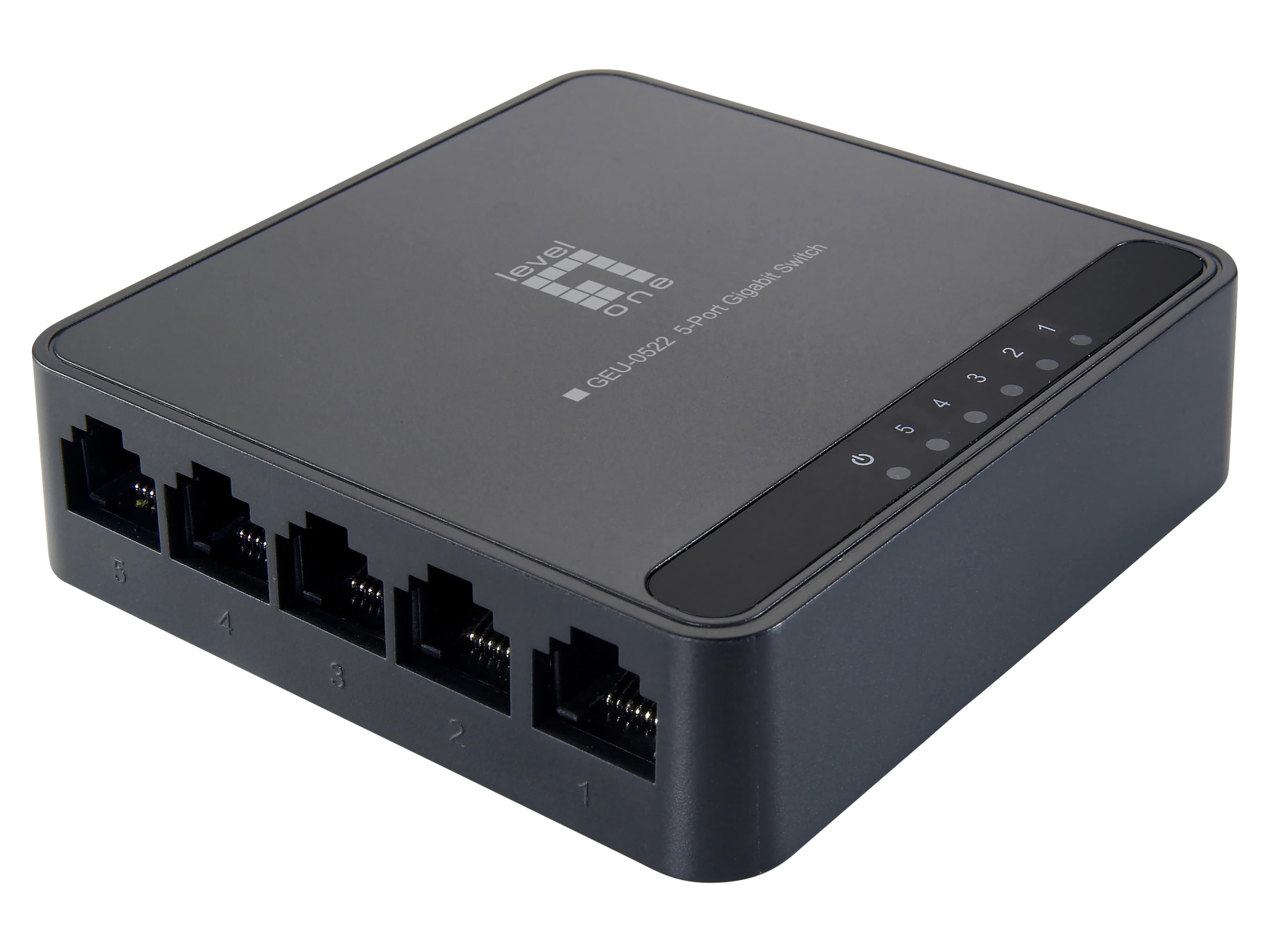 LEVELONE Gigabit-Switch GEU-0522 5-Port