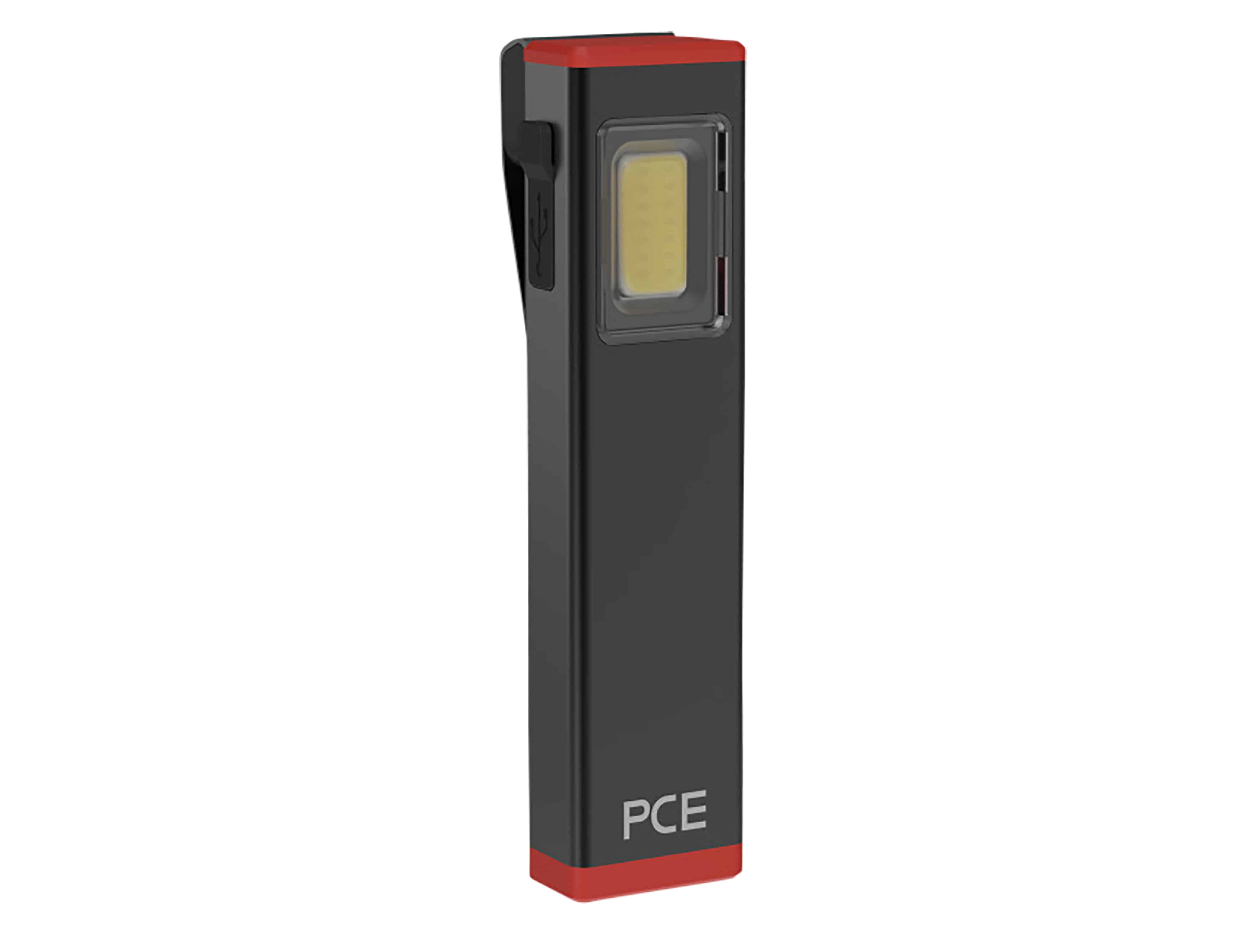 PCE LED-Arbeitsleuchte Penlight P450, 600mAh, USB-C, IPX3, schwarz