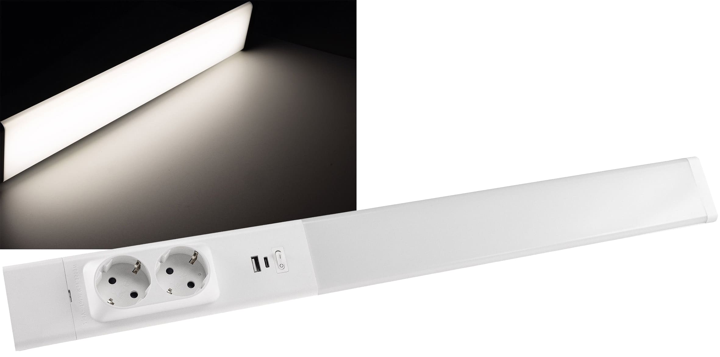 CHILITEC LED-Unterbauleuchte Arusha, EEK: F, 18 W, 1778 lm, 60 cm, weiß