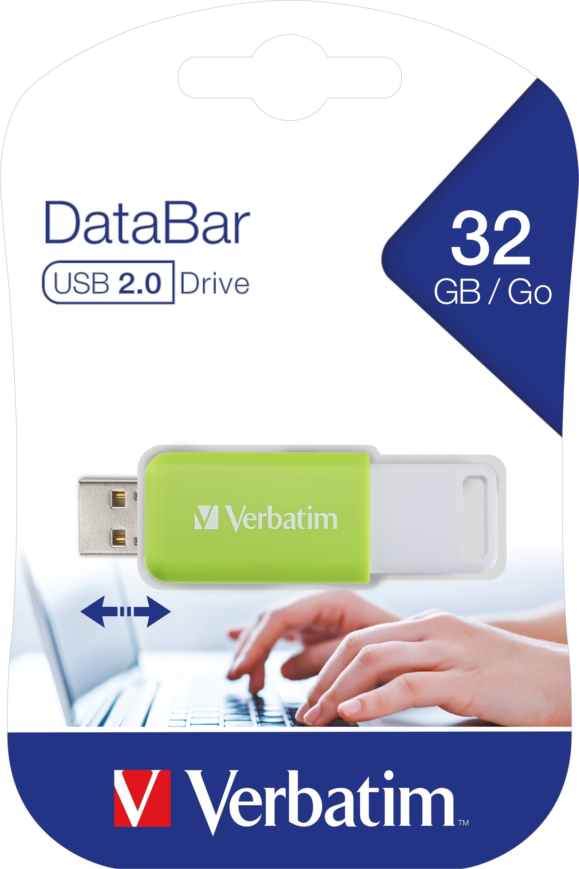 VERBATIM USB-2.0-Stick Databar 3er Pack (16GB, 32GB & 64GB)