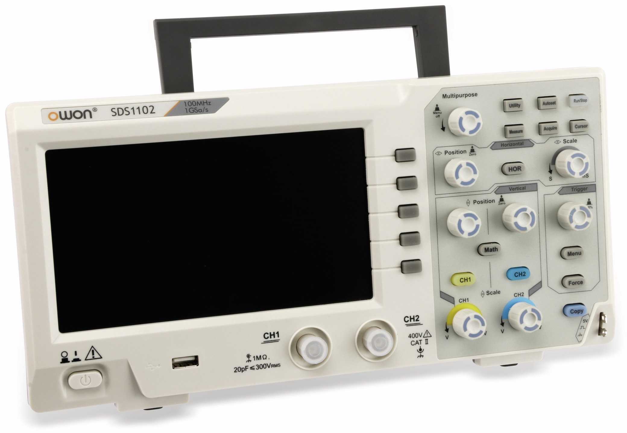 OWON LCD Speicher-Oszilloskop SDS1102, 2-Kanal, 100 MHz, USB