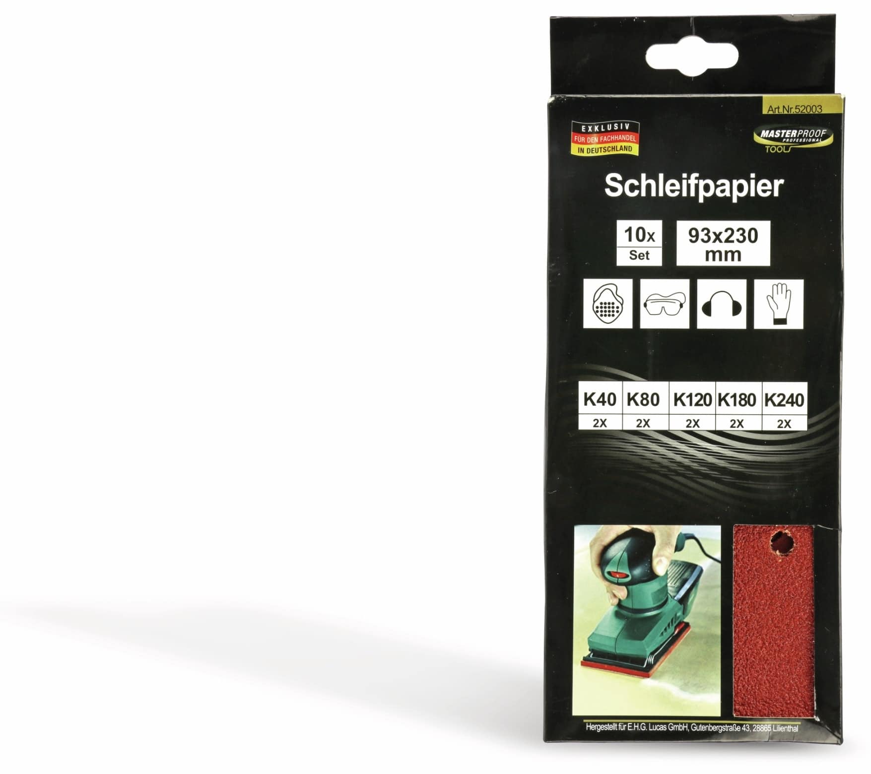 Schwing-Schleifpapier-Set, 10 Stück
