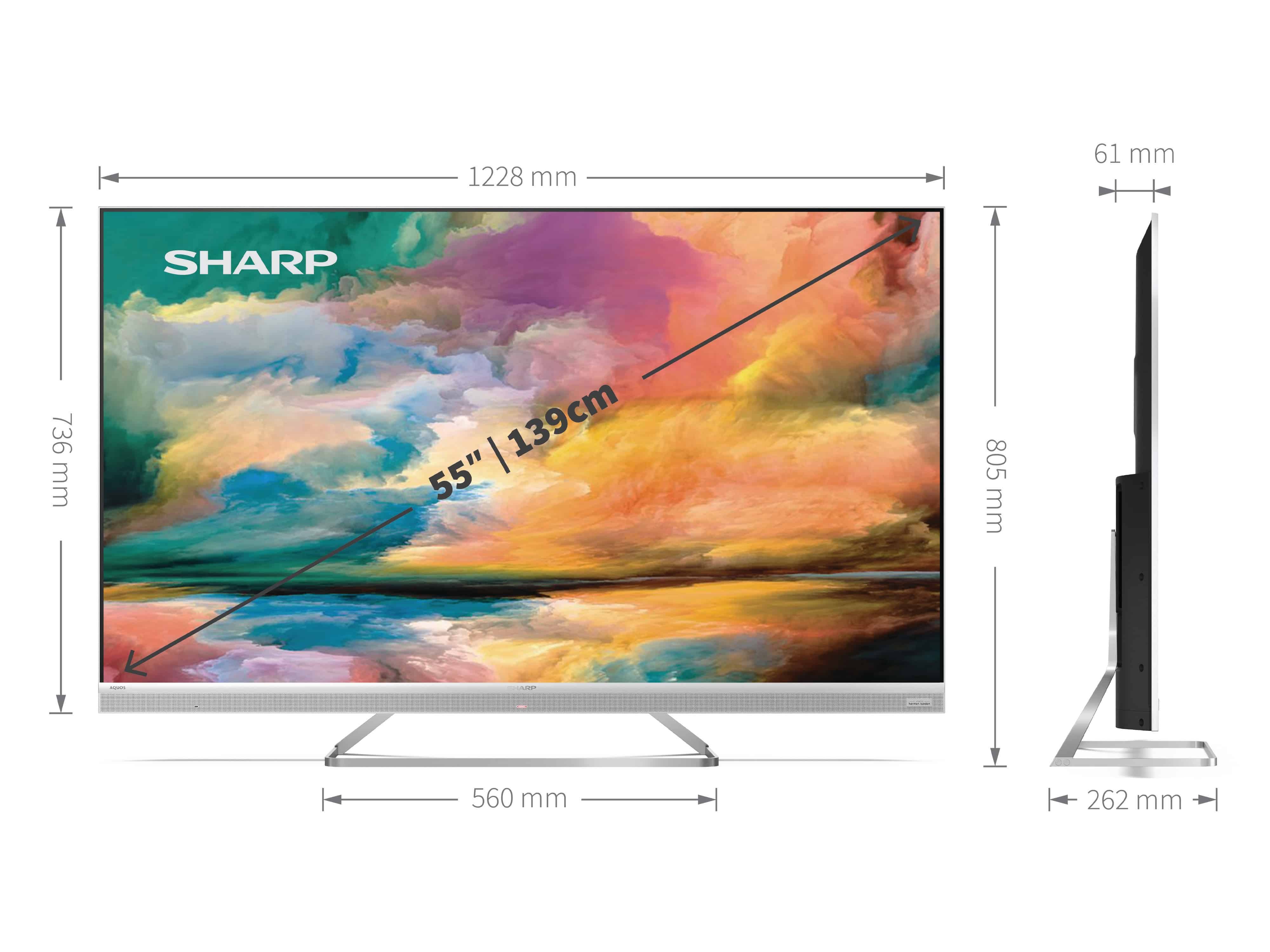 SHARP LED-TV 55EQ4EA 139cm (55")