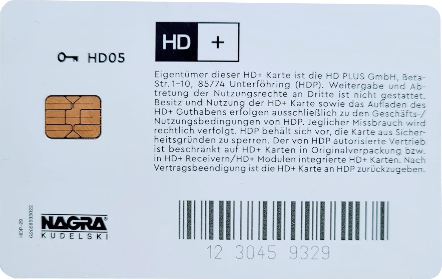 HD+ Karte für 12 Monate