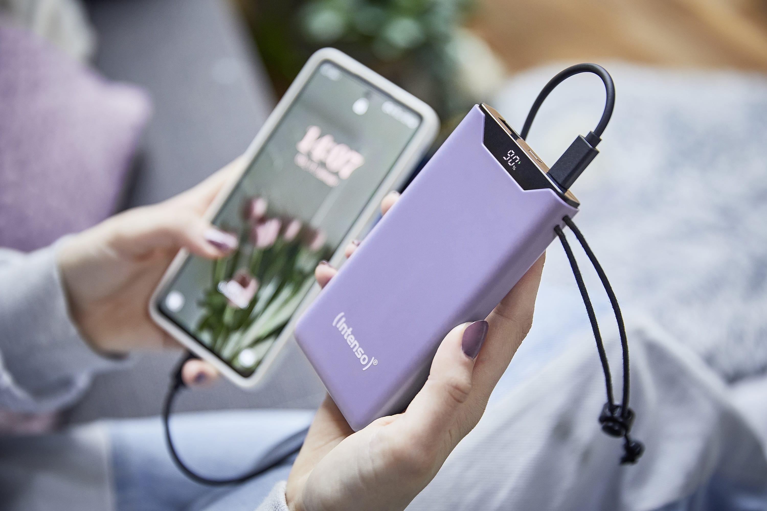 INTENSO USB Powerbank 7332033, F10000, 10.000mAh, 20 W, lila