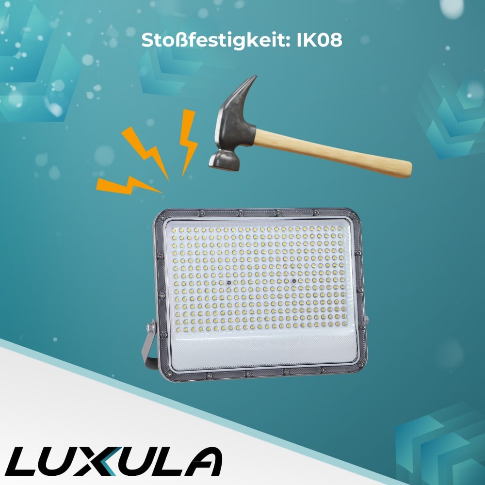 LUXULA LED-Fluter, EEK: E, 200W, 26000lm, 4000K, IP65, grau