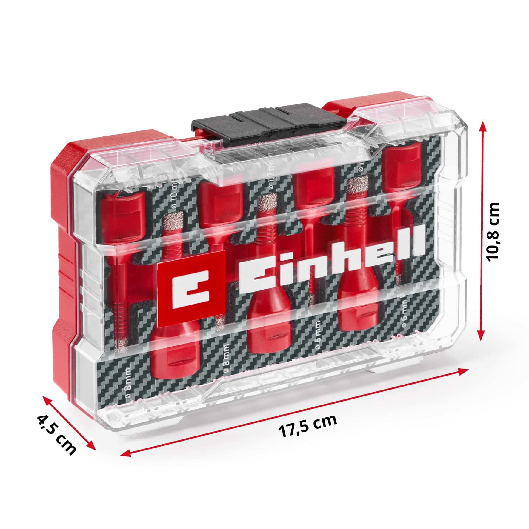 EINHELL Fliesenbohrer-Set, 500400, M-Case, 7-teilig