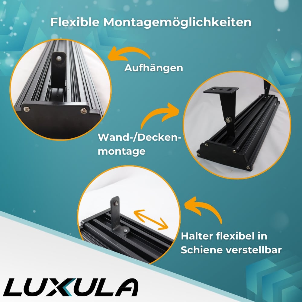 LUXULA LED-Hallenleuchte LX500143, HighBay, linear, 200W, 20000lm, 4000K