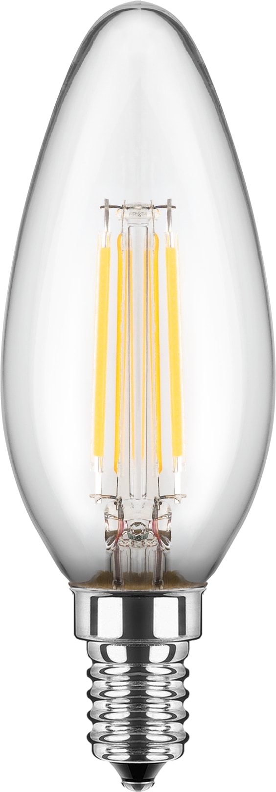 BLULAXA LED-Filament-Lampe, C35, EEK: F, E14, 4,5 W, 470 lm, 2700 K, 5 Stück