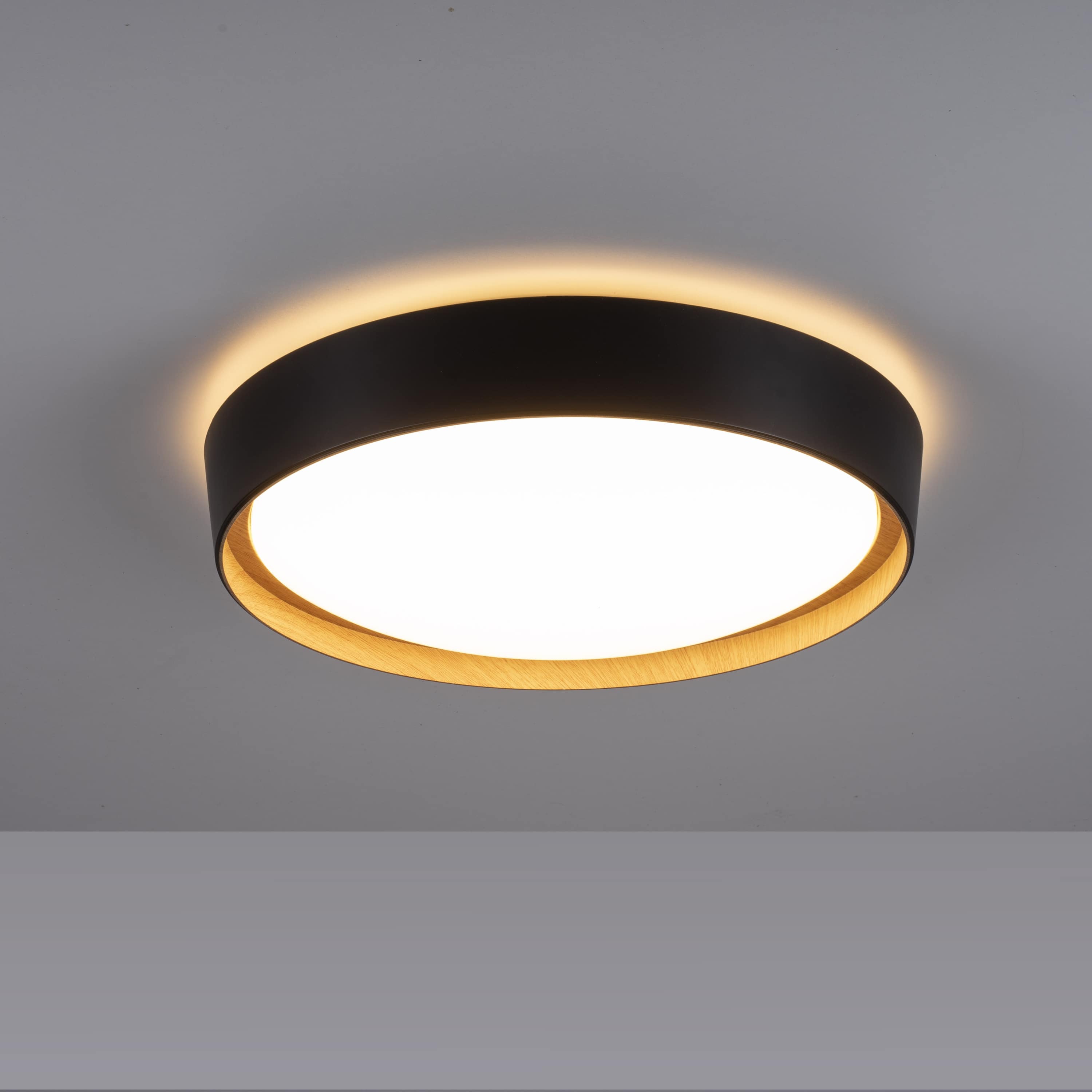 JUST LIGHT LED-Deckenleuchte 14347-18 schwarz, 29 W, 3400 lm, 3000 K