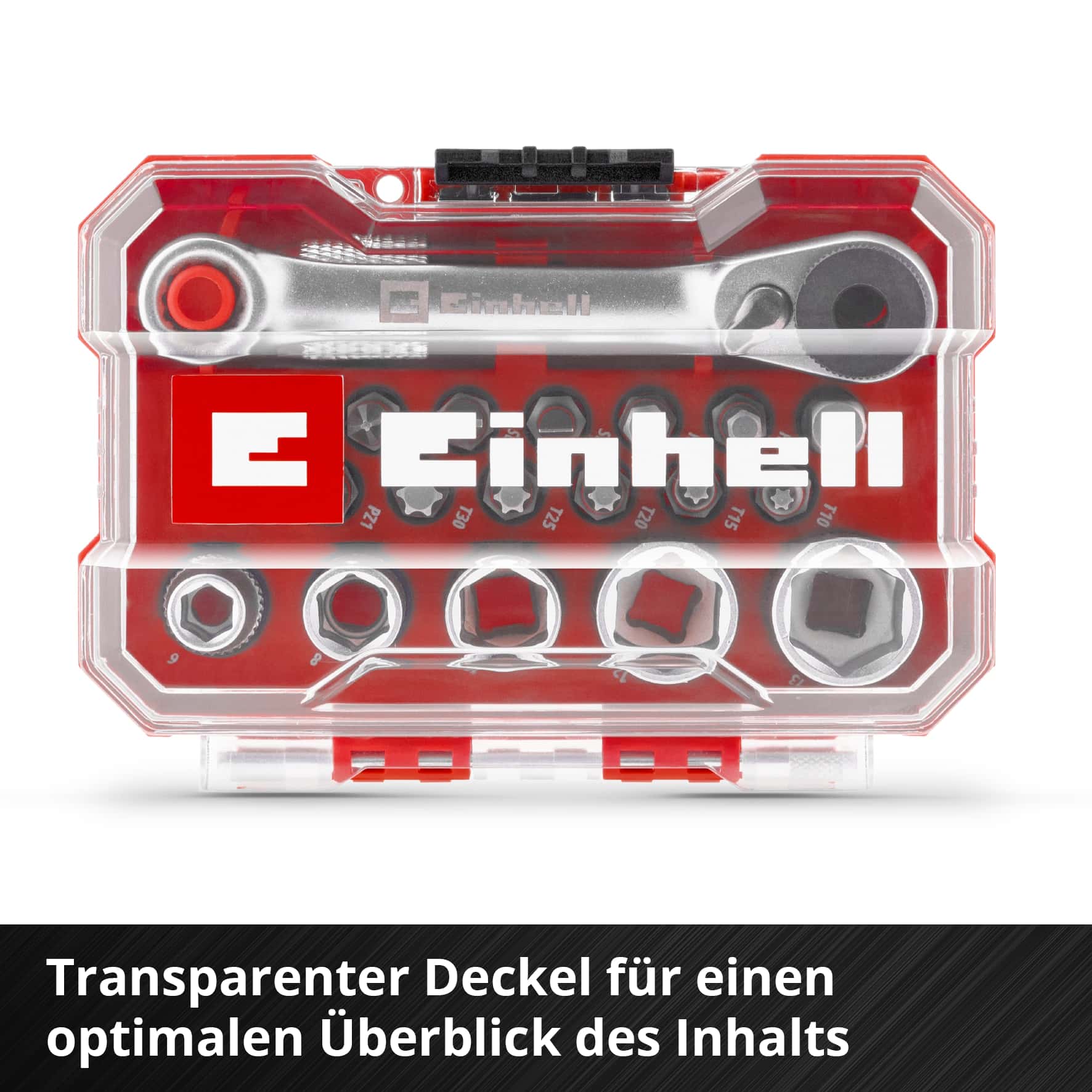 EINHELL Bit- & Steckschlüssel-Set, 118683, XS-Case, 21-teilig