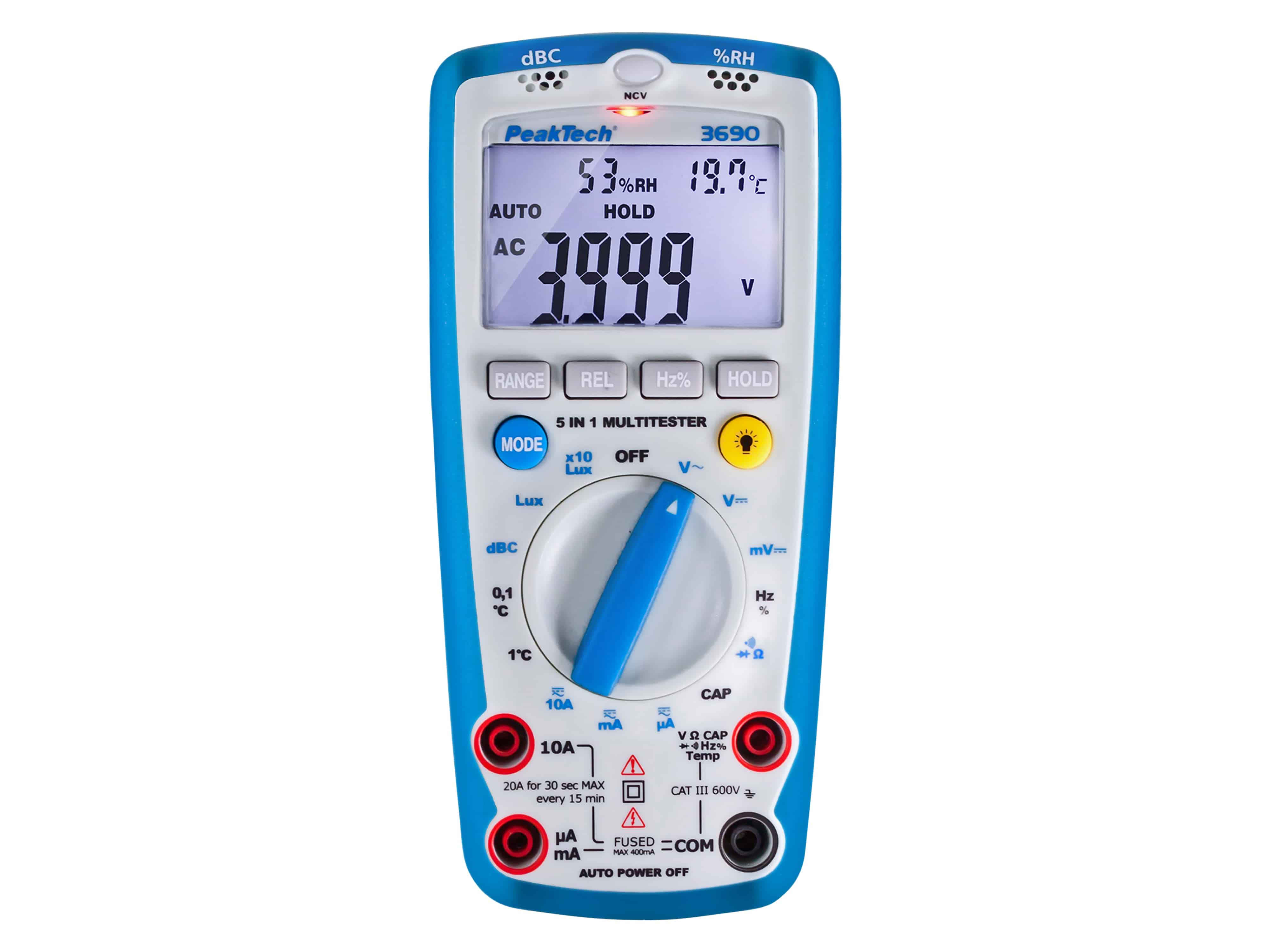 PEAKTECH Multimeter, P 3690, mit Umweltmessungen