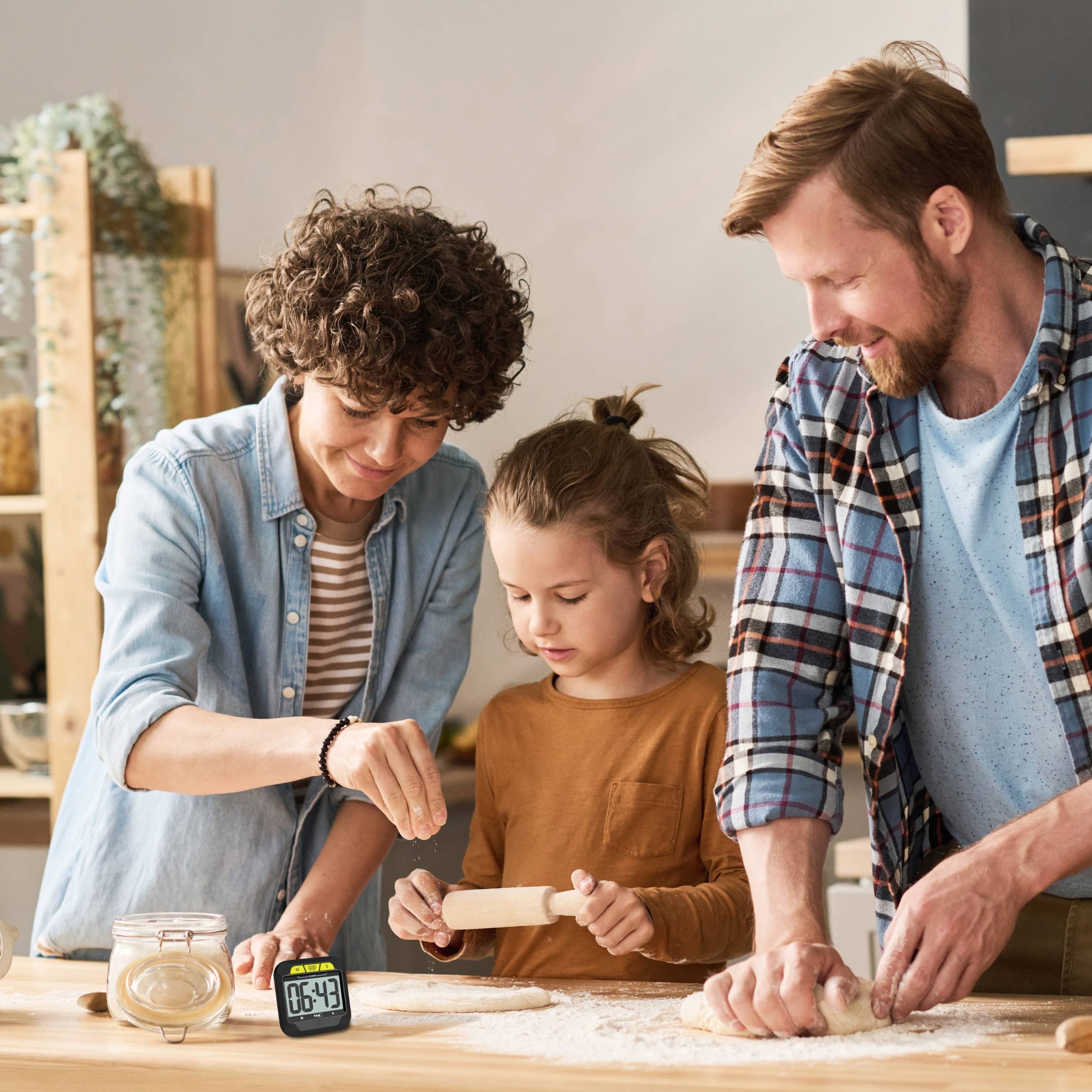 TFA Digitaler Timer und Stoppuhr, 38.2054.01, schwarz 