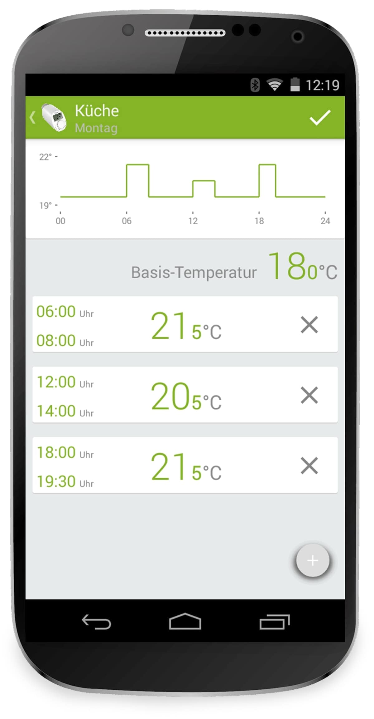 EQIVA Heizkörper-Thermostatkopf mit Bluetooth, 3 Stück