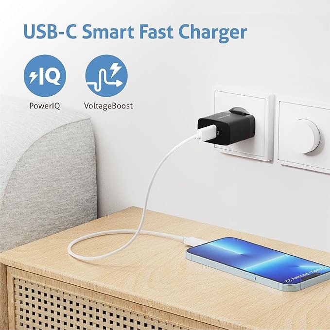 SONERO USB-C GaN Ladegerät X-PS105, 1 Port, 30W, schwarz