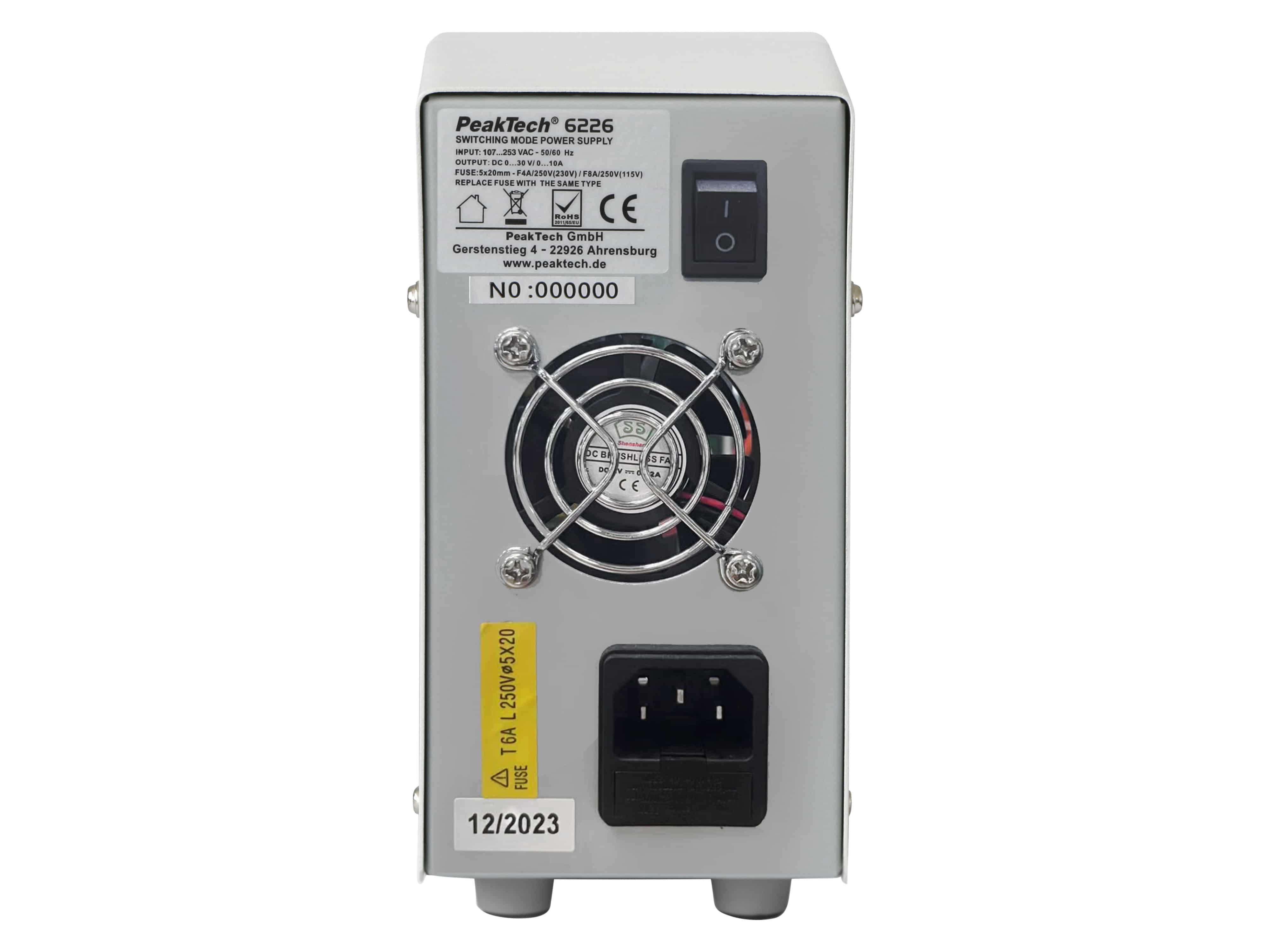 PEAKTECH Labornetzteil, P 6226, 0...30 V/ 0...10 A