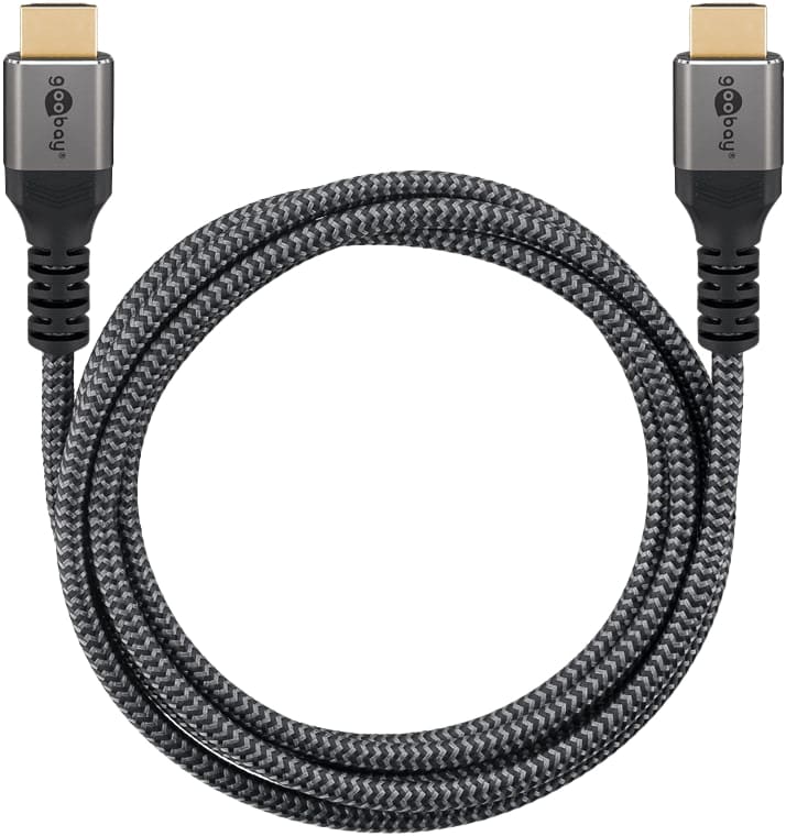 GOOBAY HDMI Kabel Plus Ultra High Speed 8K schwarz/silber, 3 m