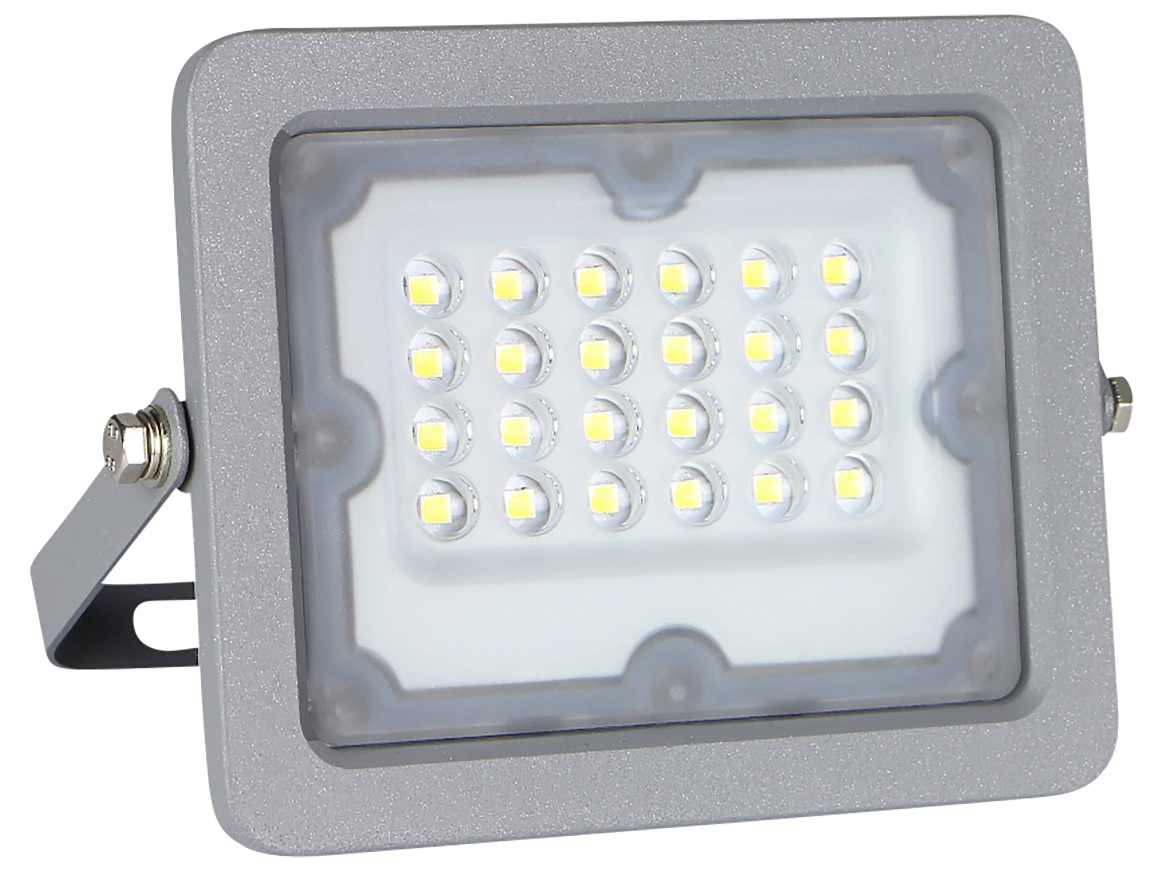 LUXULA LED-Fluter, EEK: F, 20W, 1800lm, 4000K, IP65, grau