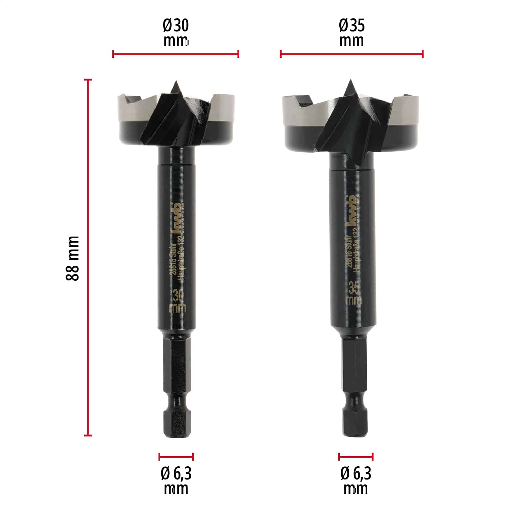 KWB Forstnerbohrer-Set, 706400, 5-teilig