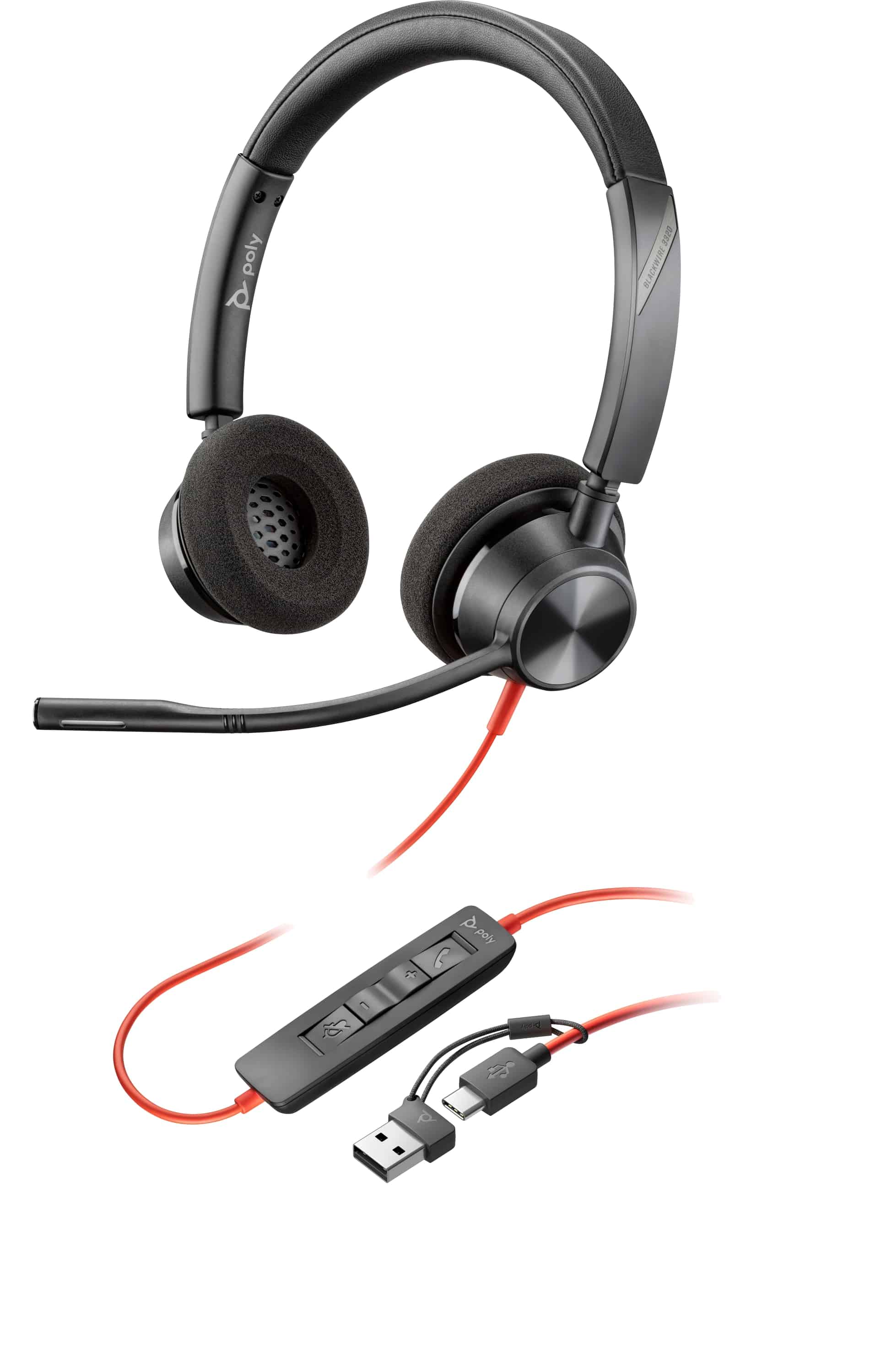 POLY Blackwire Headset 3320 USB-C/A