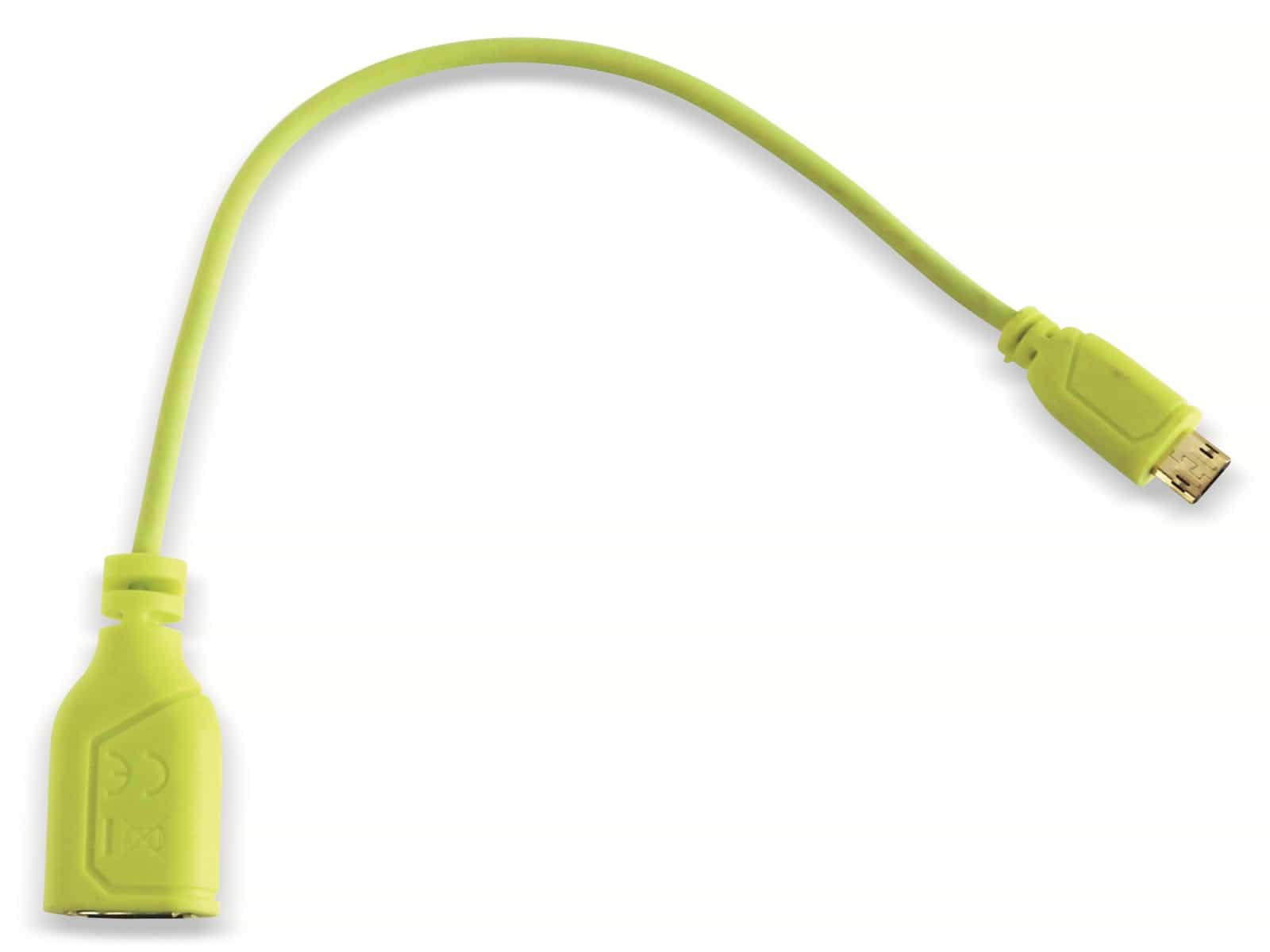 HAMA Micro-USB OTG Kabel 135706, Flexi-Slim, grün, 0,15 m