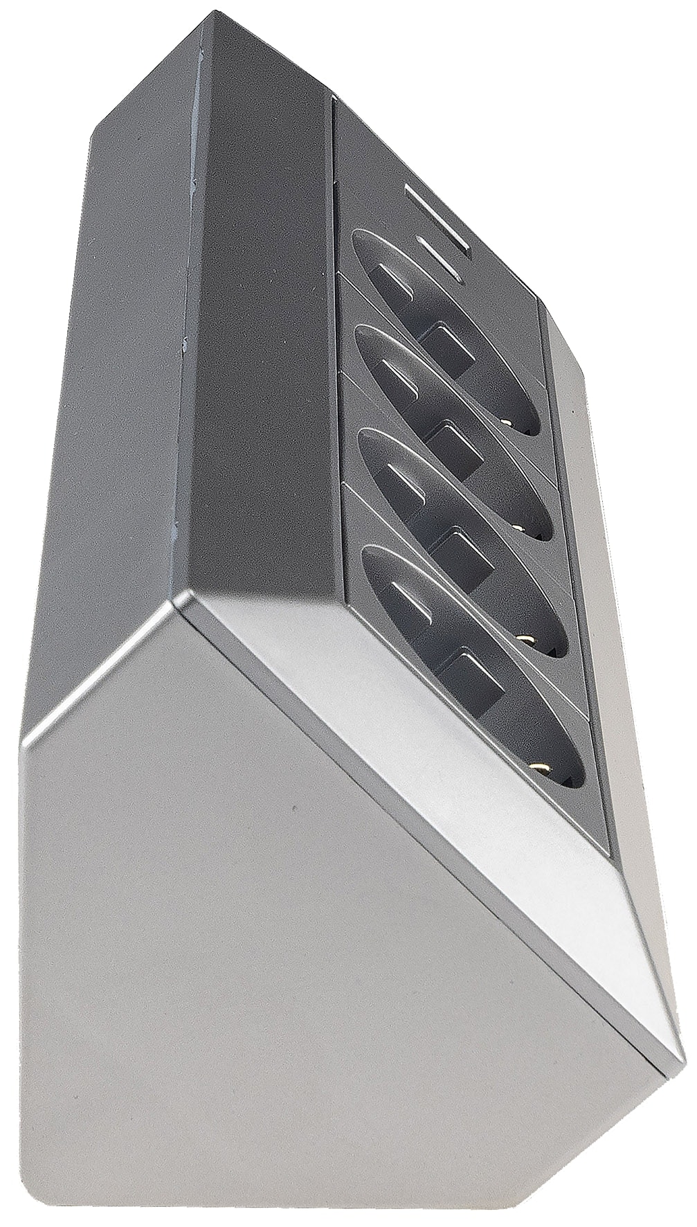 CHILITEC Steckdosenblock 23789, 4-fach, USB-A+C, 250V/16A, silber