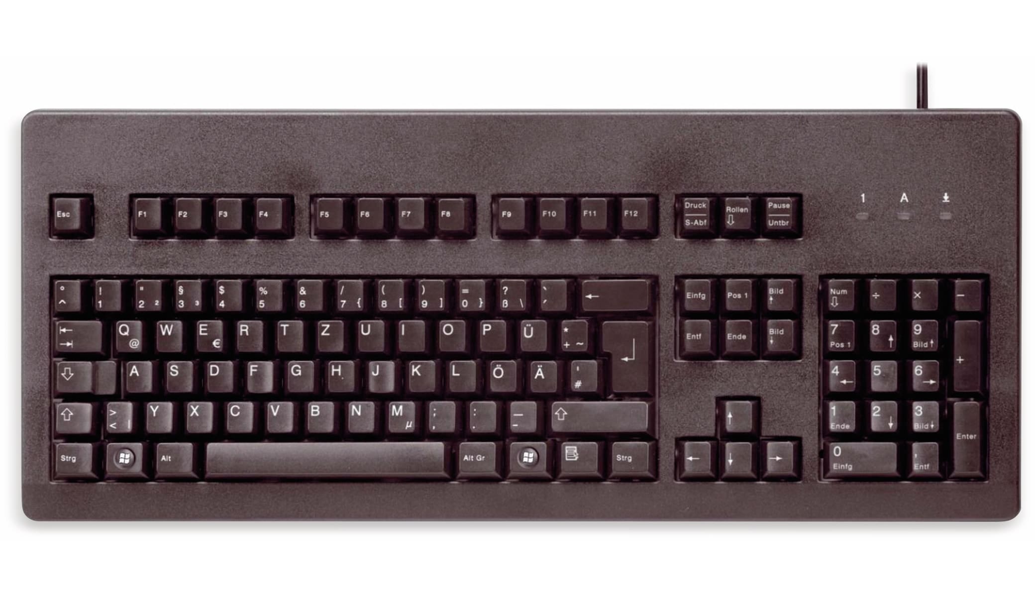 CHERRY USB-Tastatur G80-3000, mechanisch, Klick-Druckpunkt, schwarz