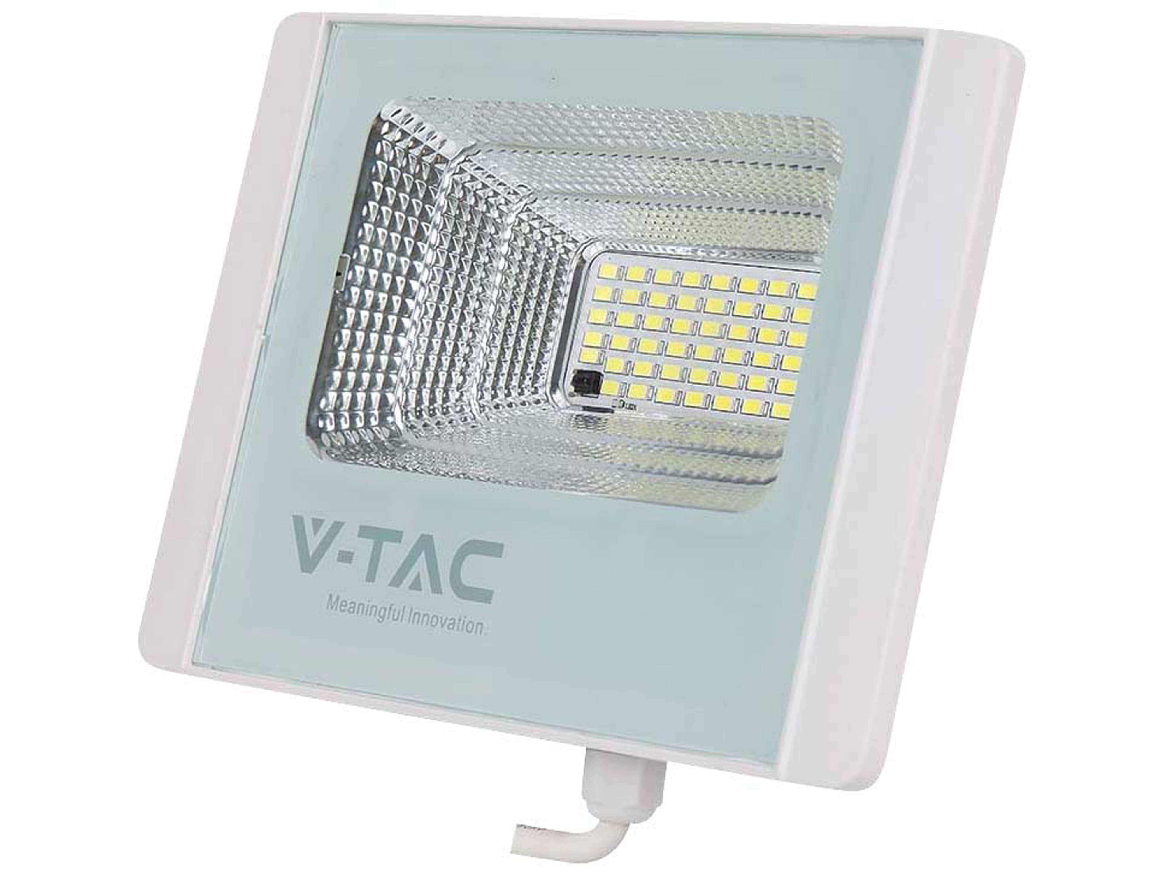 V-TAC Solar LED-Fluter VT-25W, 12 W, 6400 K, mit Panel + Fernbedienung