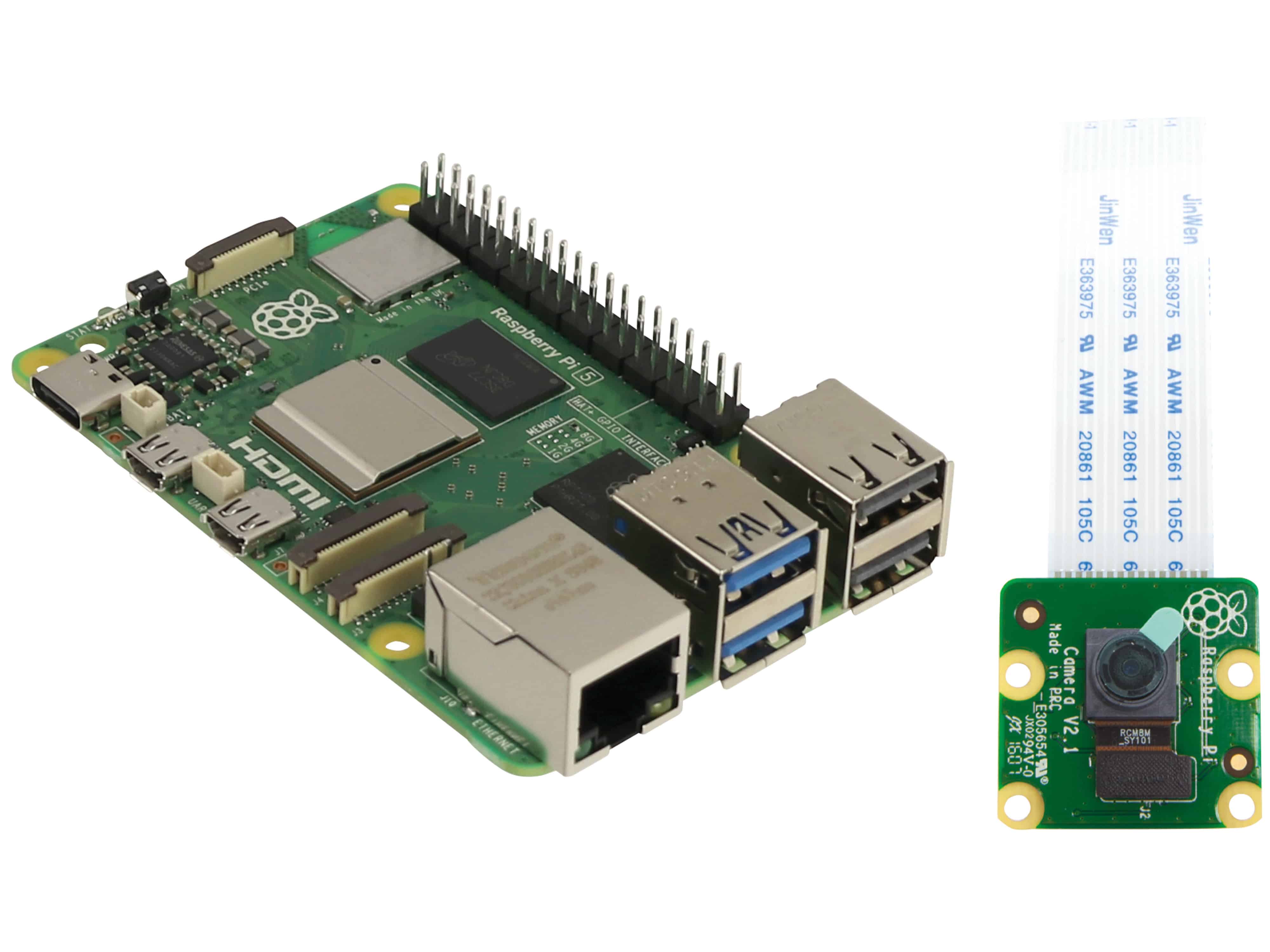 Raspberry Pi Bundle, Pi 5 8GB + Kameramodul V2