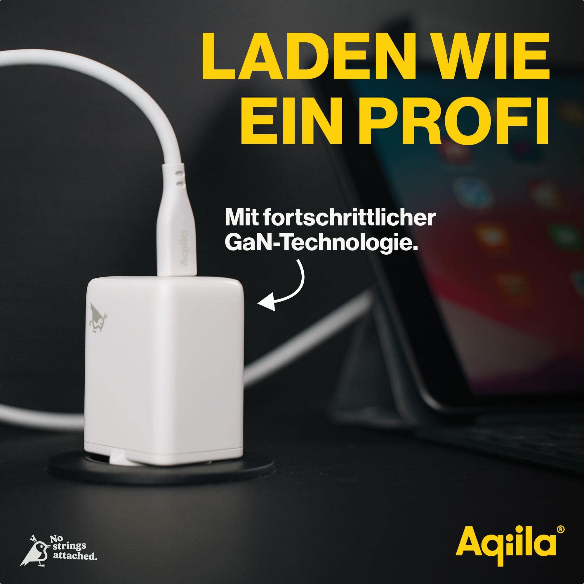 AQIILA USB-Lader Chargebird W2, 45 W, 2-fach, 2x USB-C, weiß