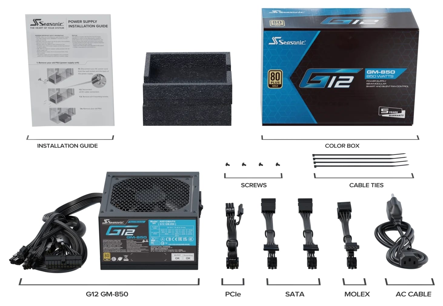 SEASONIC PC-Netzteil G12 G12 GM-850