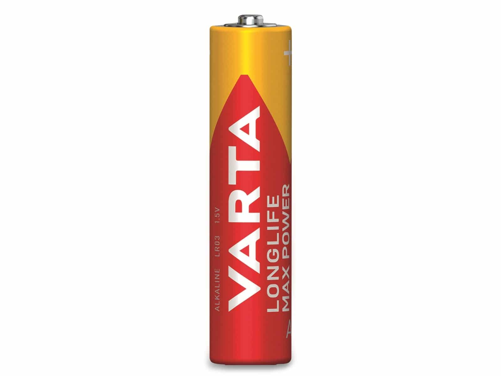 VARTA Batterie Alkaline, Micro, AAA, LR03, 1.5V, Longlife Max Power, 4 Stück