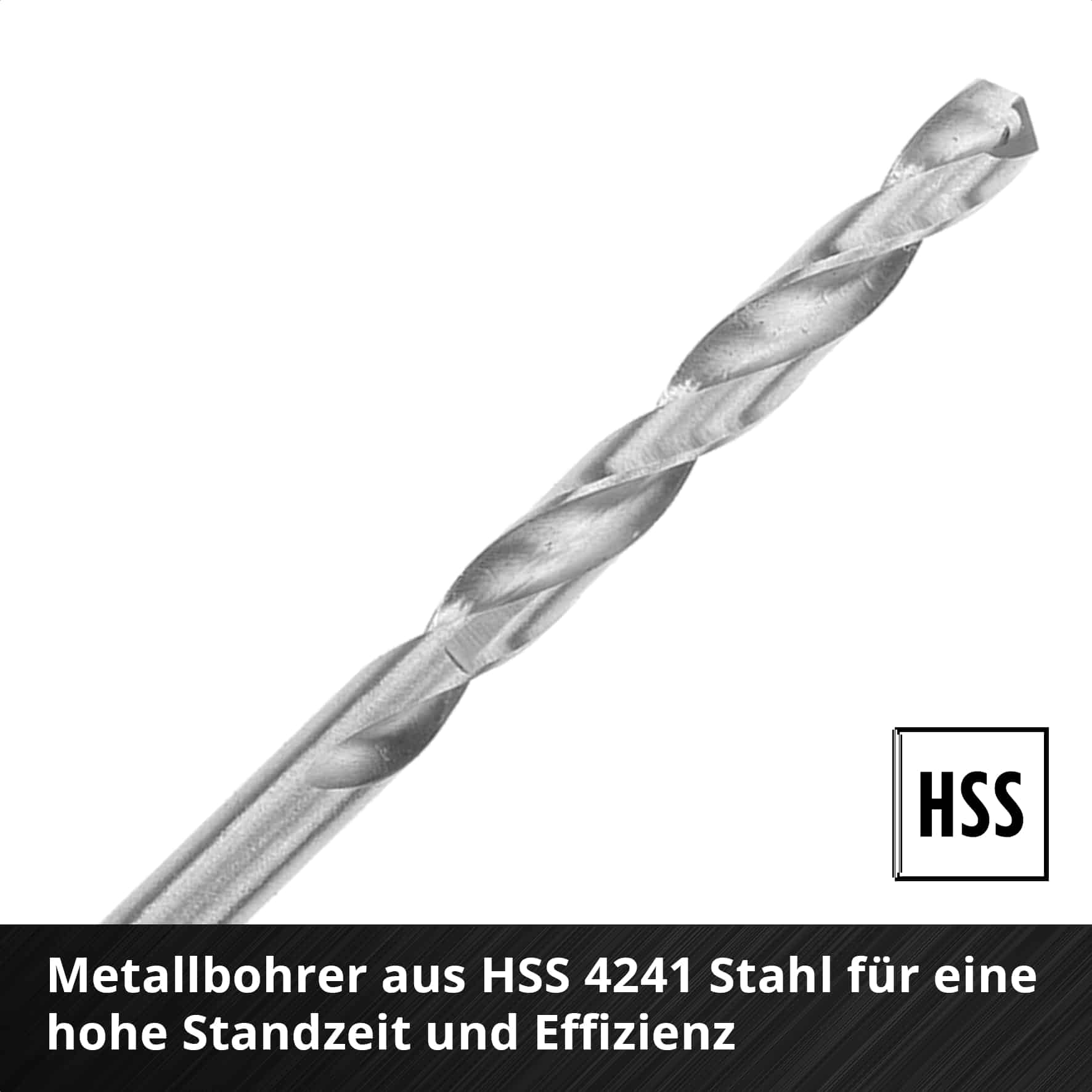 EINHELL Metallbohrer-Set, 108723, S-Case, 10-teilig