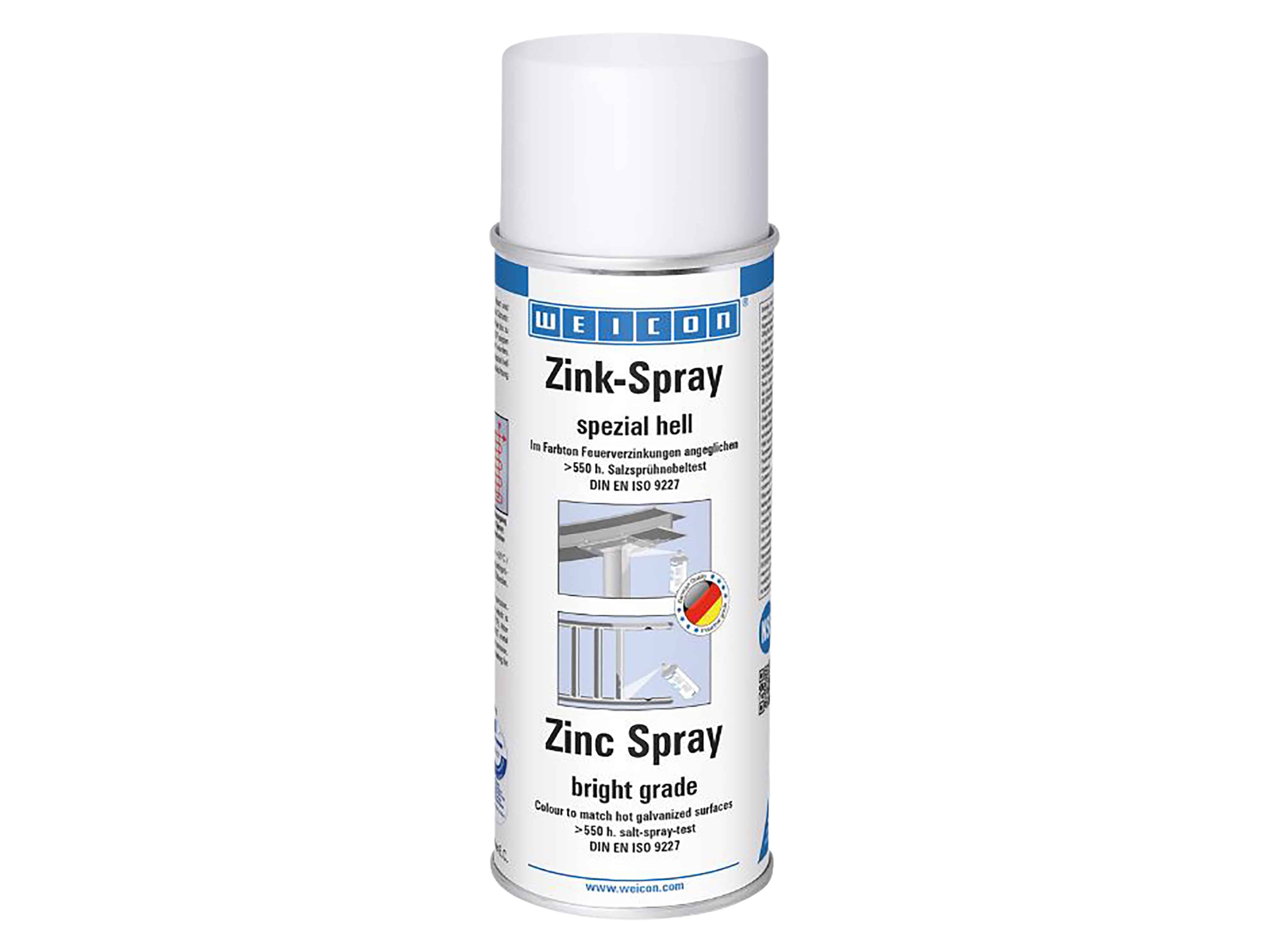 WEICON Zink-Spray spezial hell, 10000047, 400 ml