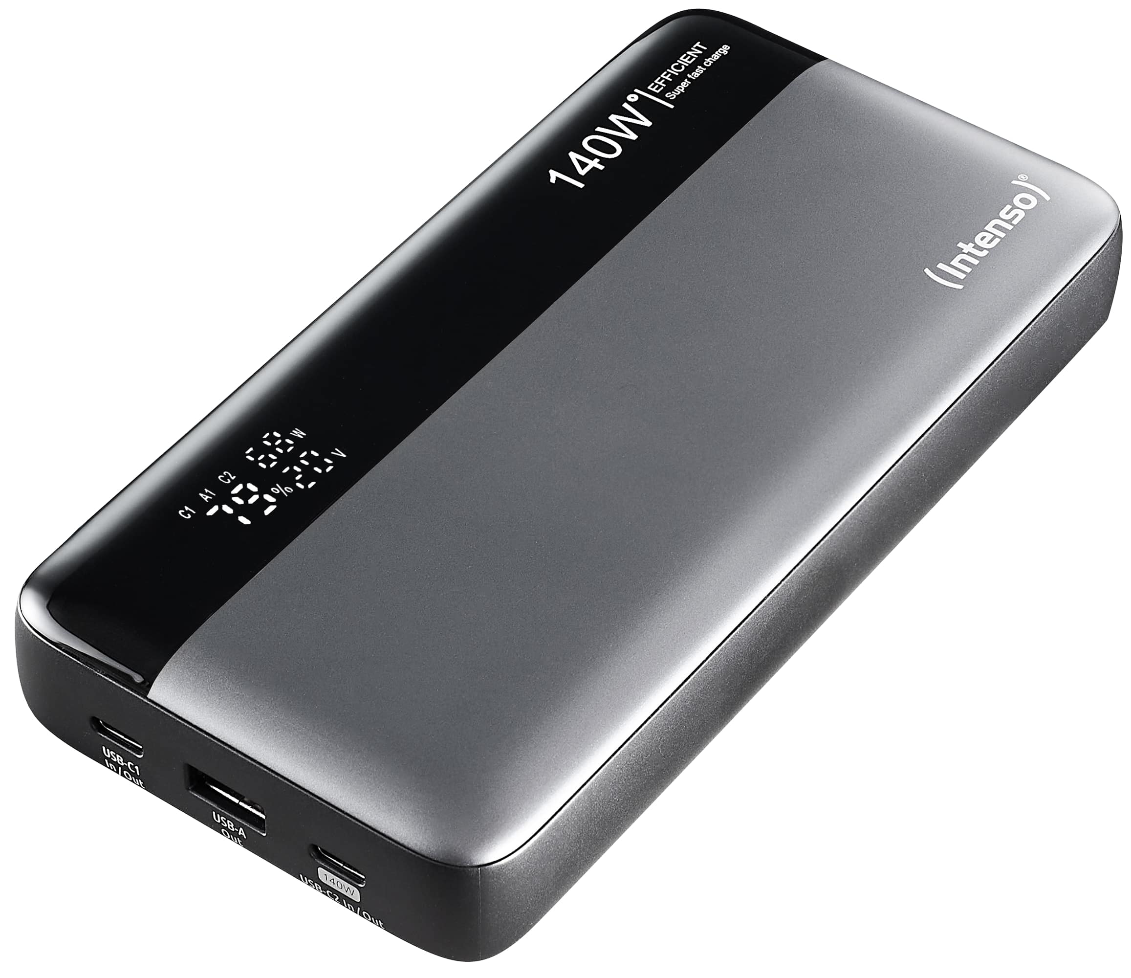 INTENSO USB Powerbank 7350060 HE25000, 25.000mAh, 140 W, grau