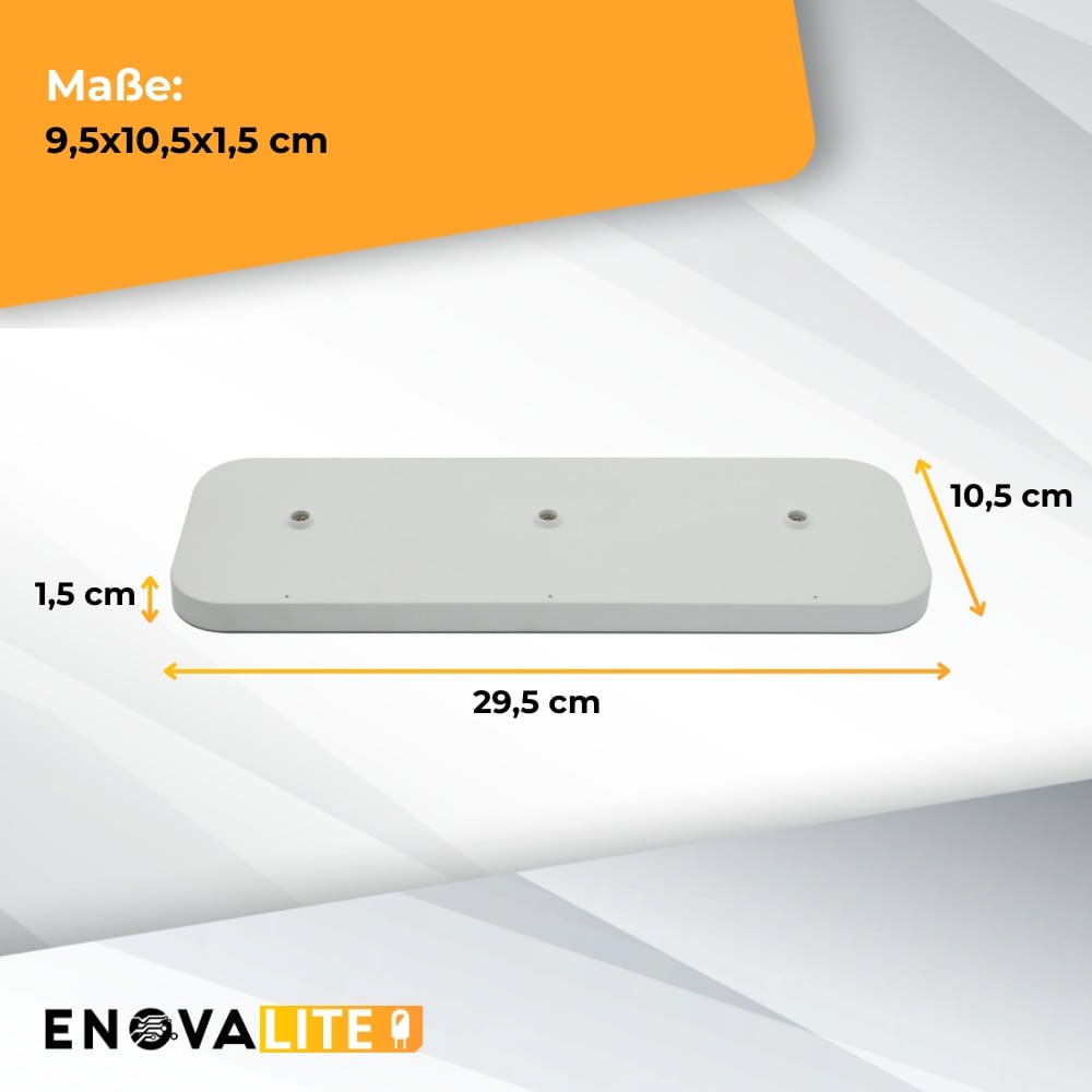 ENOVALITE 3er Ladestation ELED900400, für Akku-Tischleuchten, weiß 