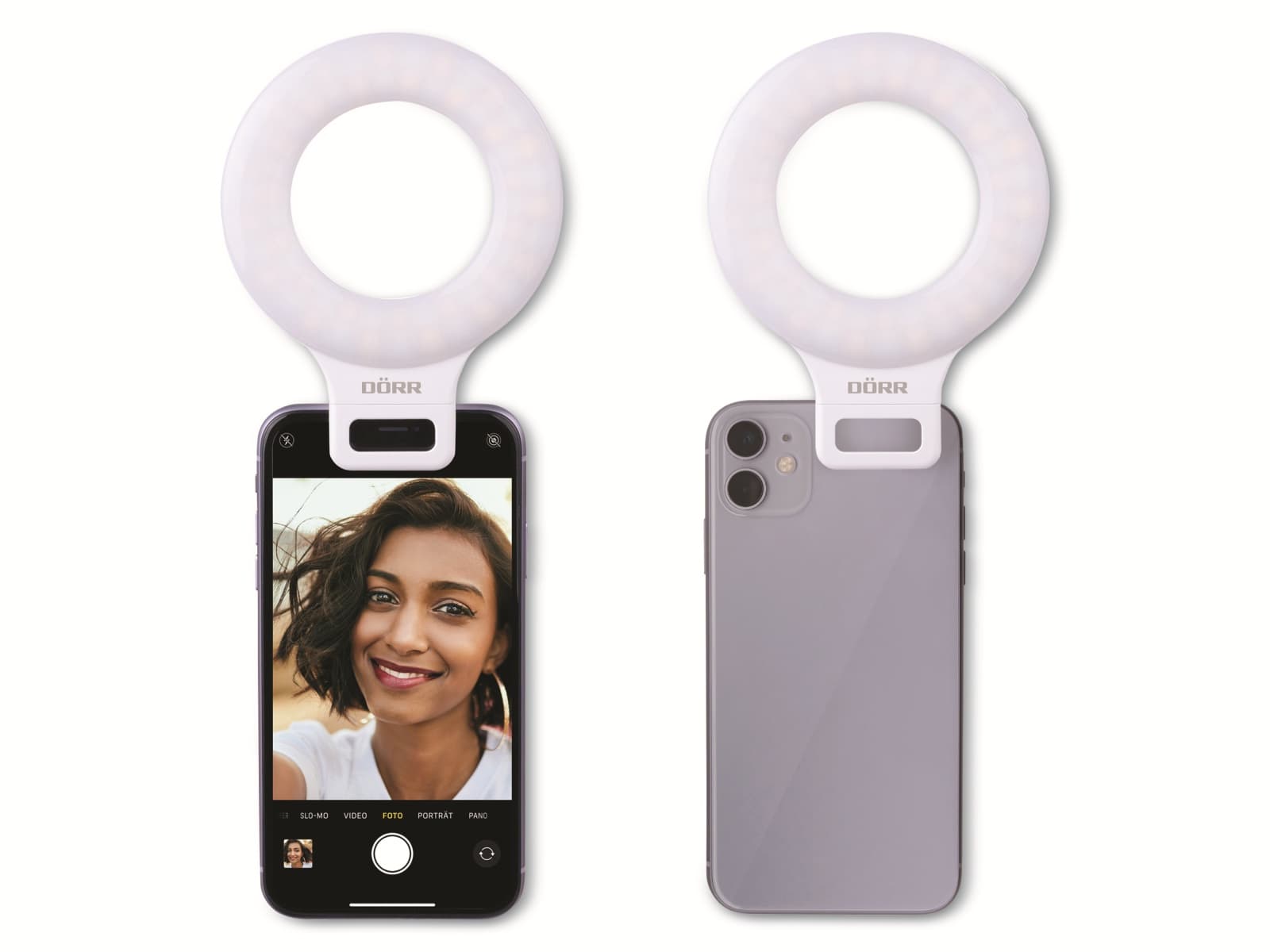 DÖRR Smartphone LED Selfie Ringlicht SLR-9