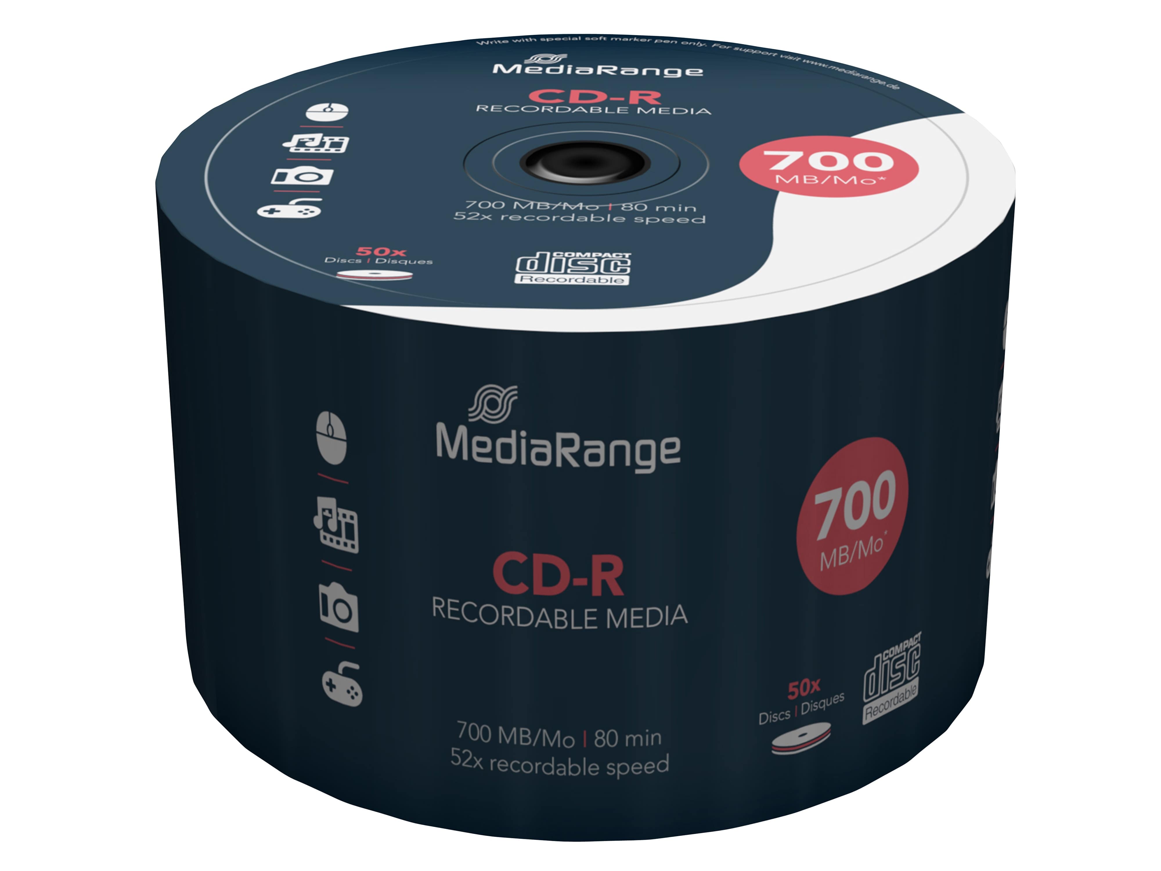 MEDIARANGE CD-R Spindel MR207 700MB